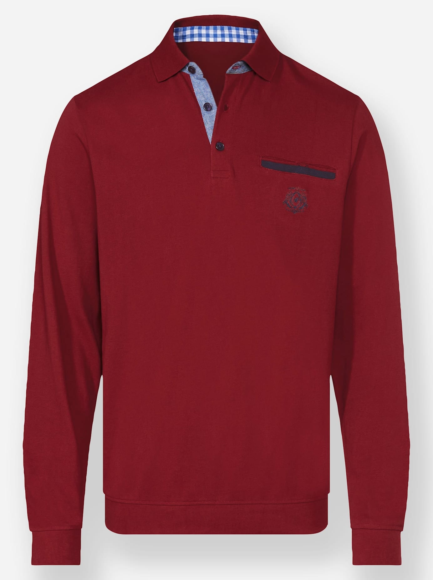 Marco Donati Poloshirt »Langarm-Poloshirt«, (1 tlg.)