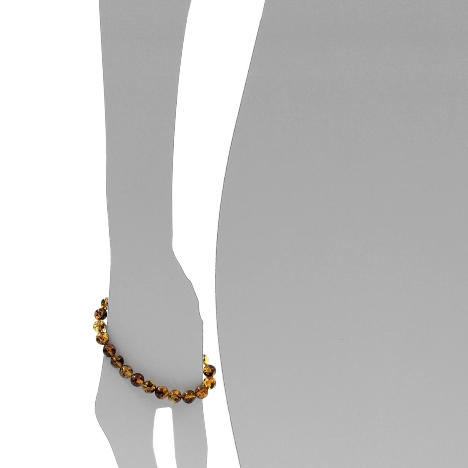 OSTSEE-SCHMUCK Armband »- Kugel 8 mm - Bernstein -,«