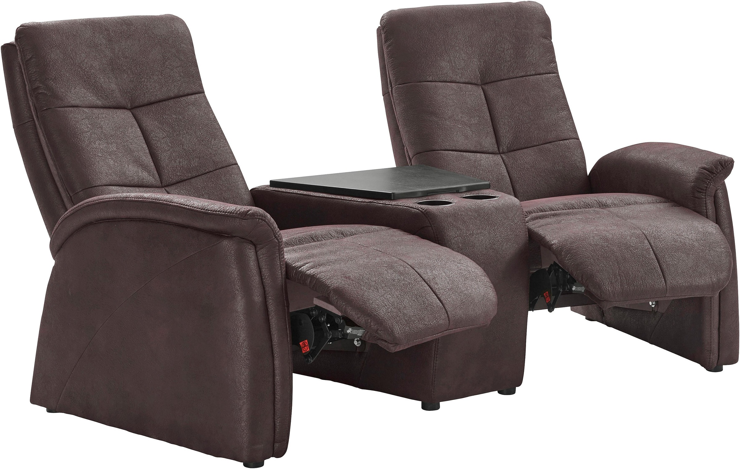 exxpo - sofa fashion 2-Sitzer »Tivoli, Kinosofa mit Relaxfunktion, mit Ablagetisch und Stauraum« bequem und komfortabel
