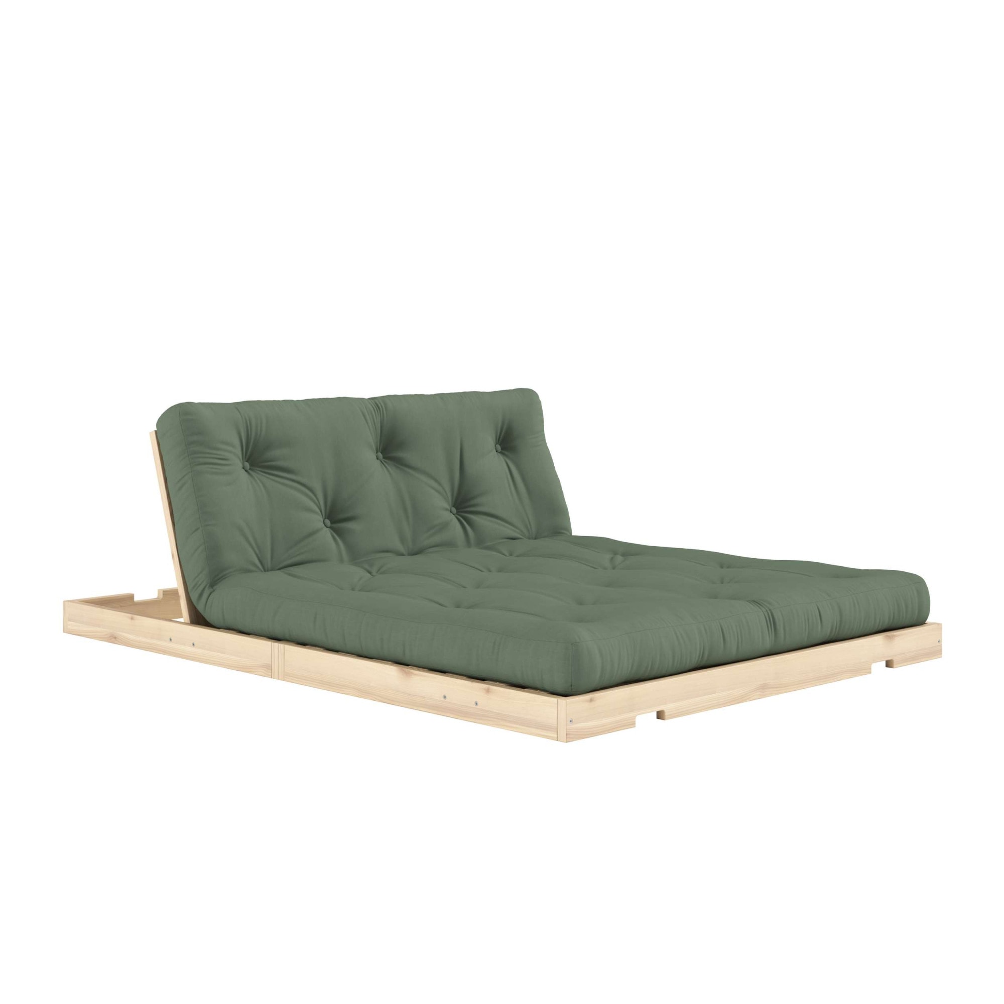 Karup Design Schlafsofa »Flip Sofabed, Made in Europe, mehrere Farben, vielseitig einsetzbar«, (B/H/T Sofa: ca 145 x 83 x 98,5 cm, Bett: ca 145 x 21 x 200 cm), inkl. handgefertigte Futonmatratze, FSC®-zertifiziertes Massivholz