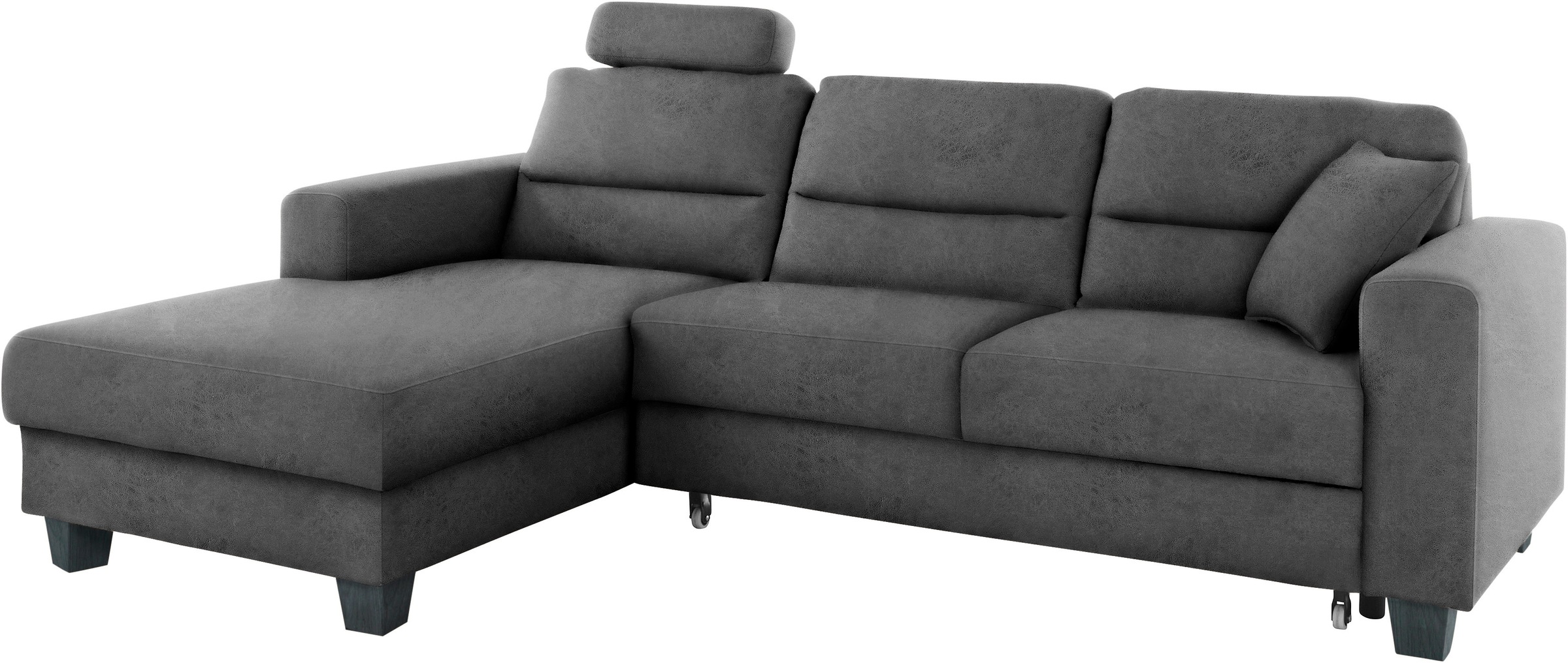 TRENDMANUFAKTUR Ecksofa »Chamber, zeitlos und modern, hoher Sitzkomfort, L-Form«, wahlweise mit Schlaffunktion