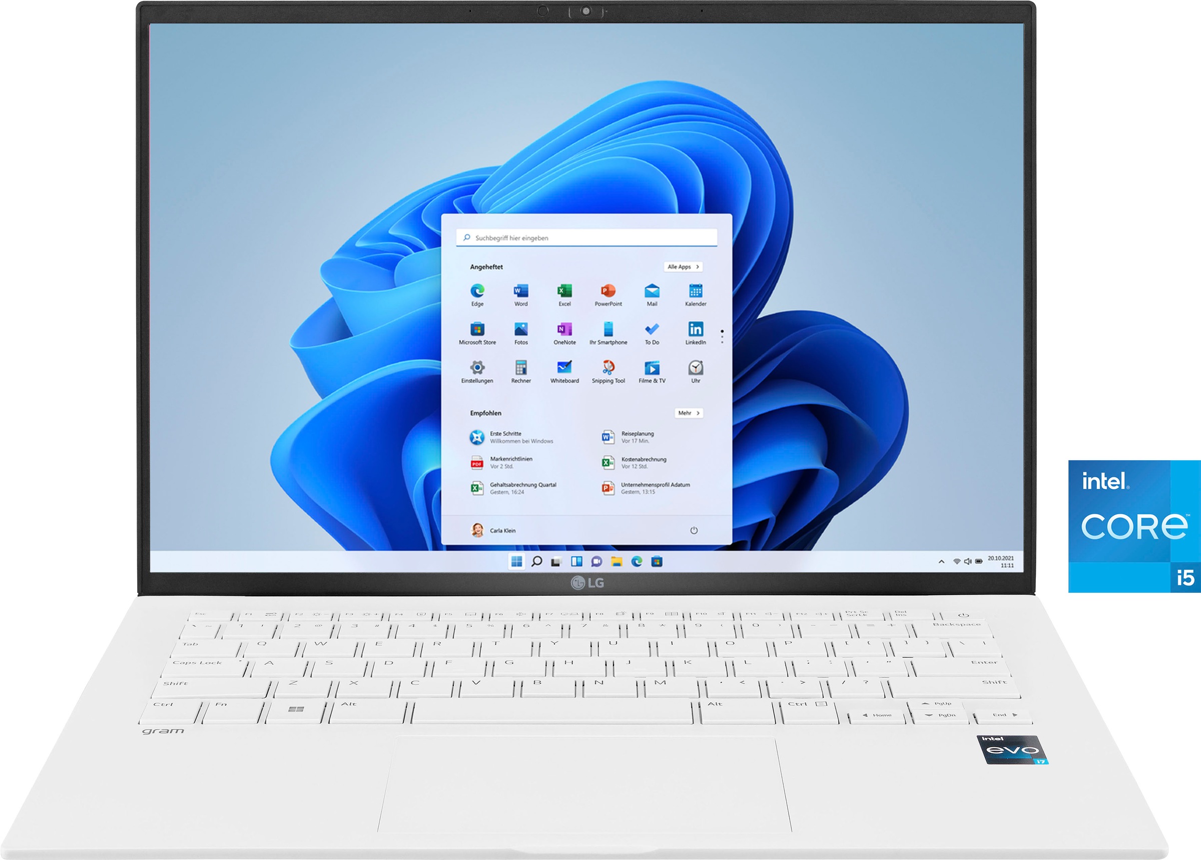 LG Notebook »gram 14«, (35,5 cm/14 Zoll), Intel, Core i5, Iris Xe Graphics, 512 GB SSD