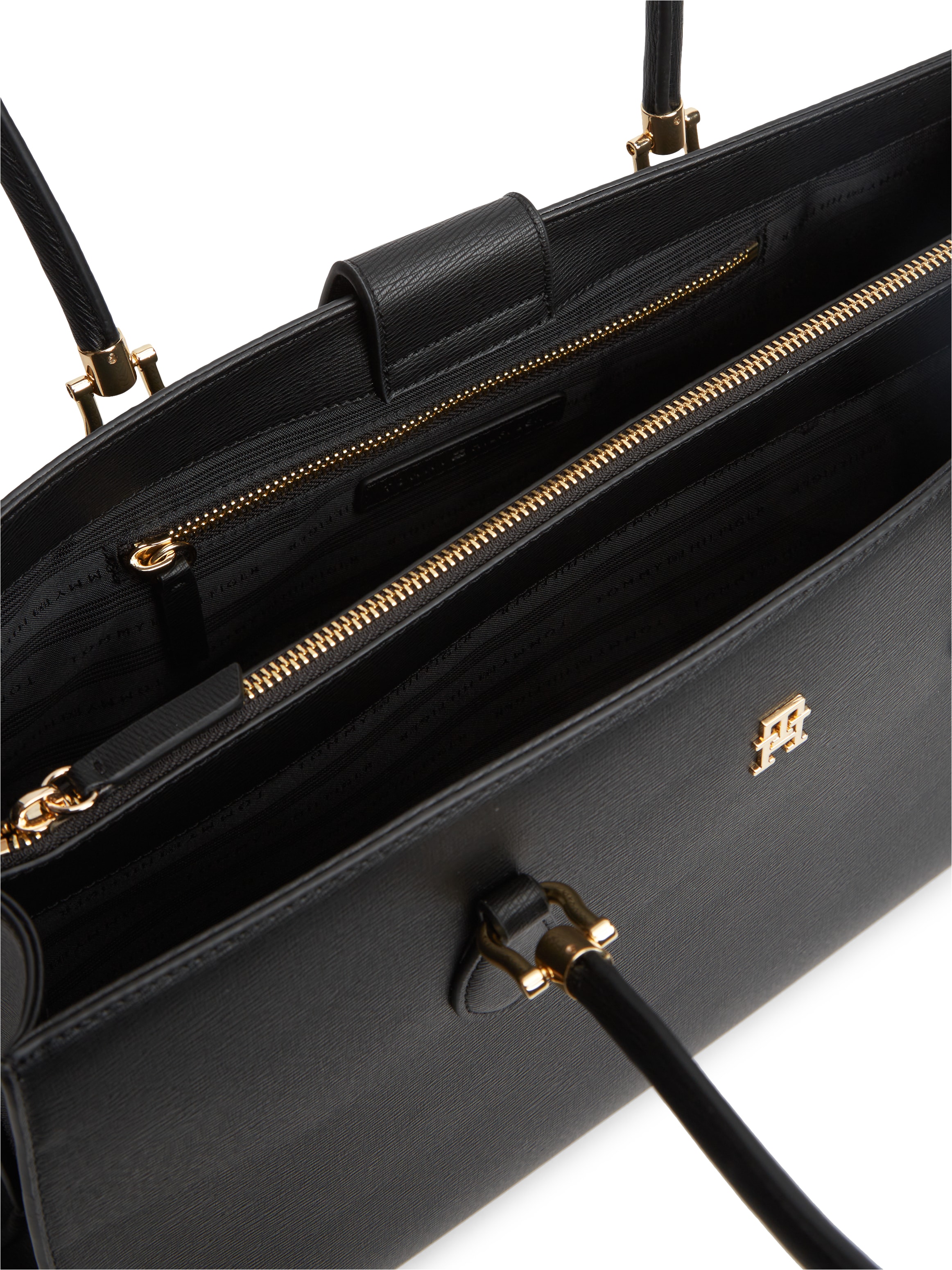 Tommy Hilfiger Henkeltasche »TH GRACE SATCHEL« Damen Handtasche, Tragetasche, Abendtasche mit goldfarbenen Details