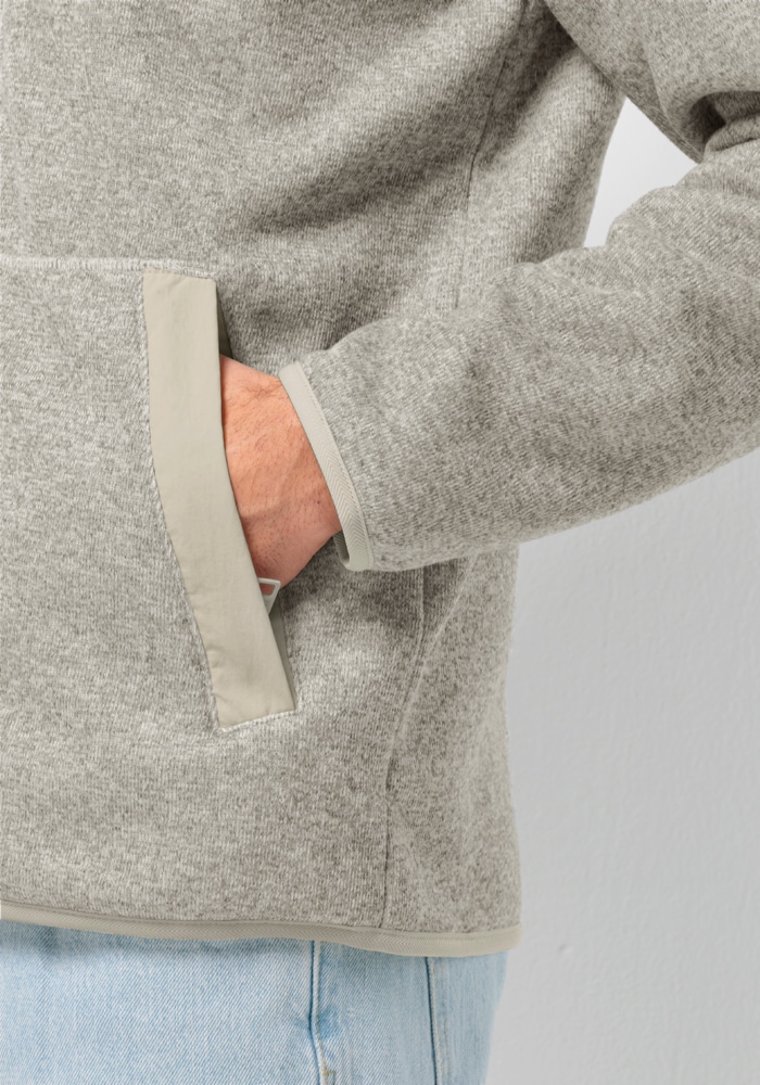 Jack Wolfskin Fleecejacke »TANNENSPUR HOODED JKT M«, mit Kapuze
