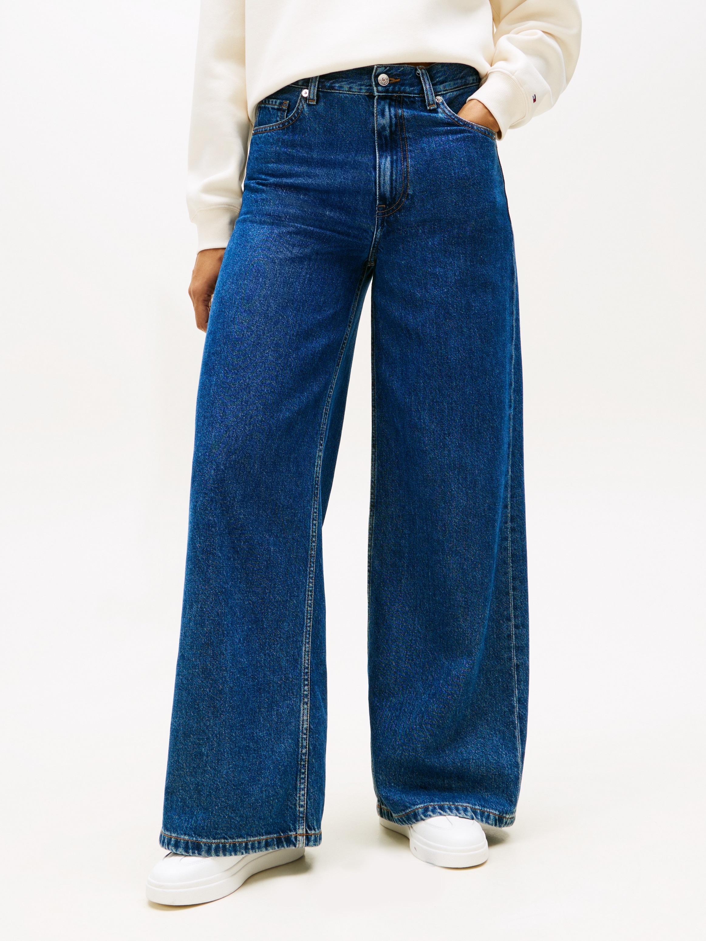 Tommy Hilfiger High-waist-Jeans »DNM 70's WIDE LEG HW«