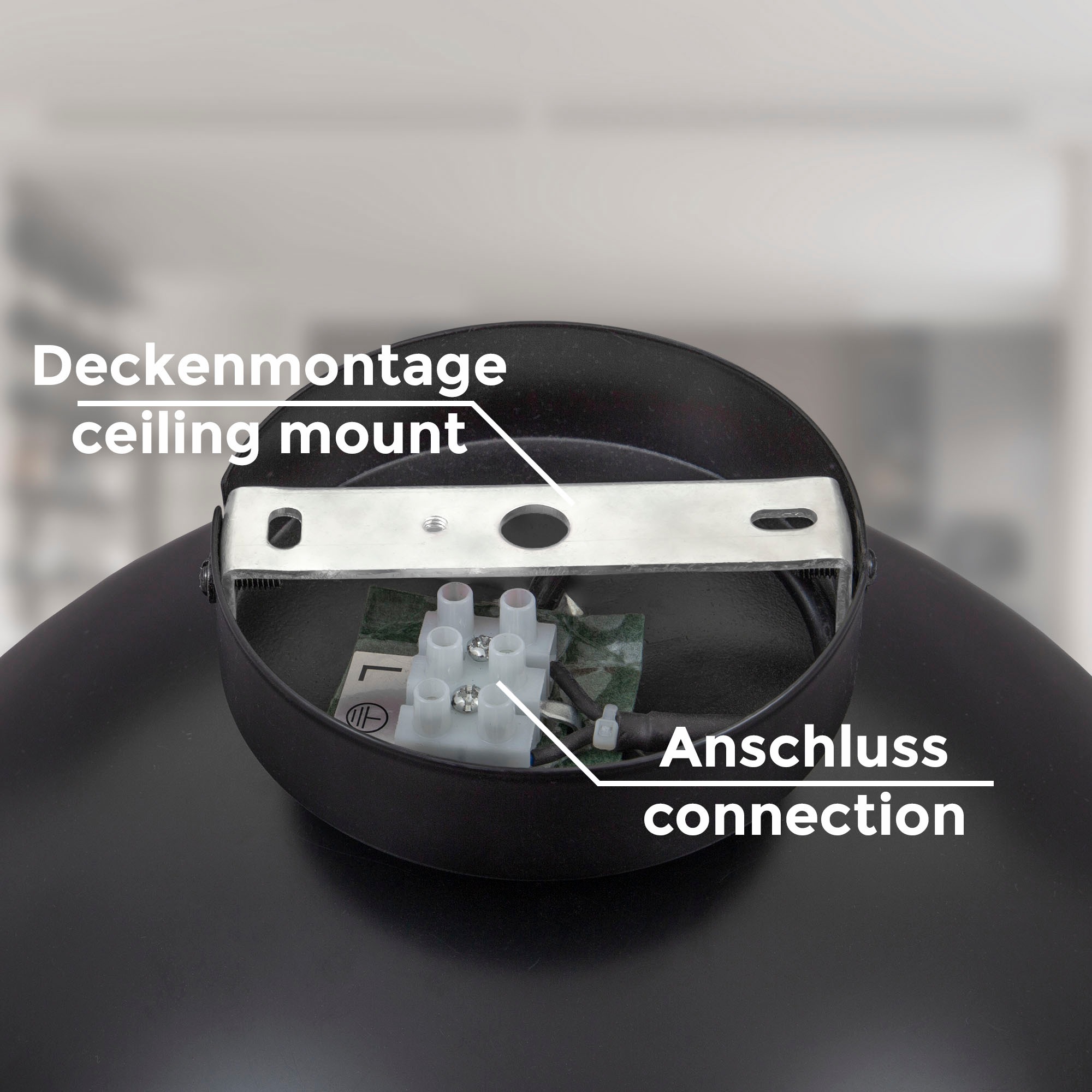 B.K.Licht Leuchten-Set, 2-teilig: Deckenlampe (für 1 x E27)  + Stehleuchte (für 1 x E27), Lieferung ohne Leuchmittel