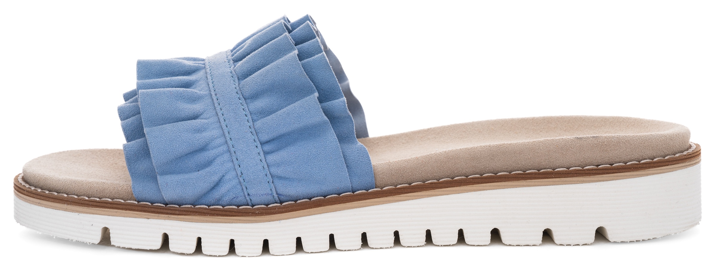 Ara Pantolette »KENT«, Slides, Flats, Sandale mit geraffter Bandage