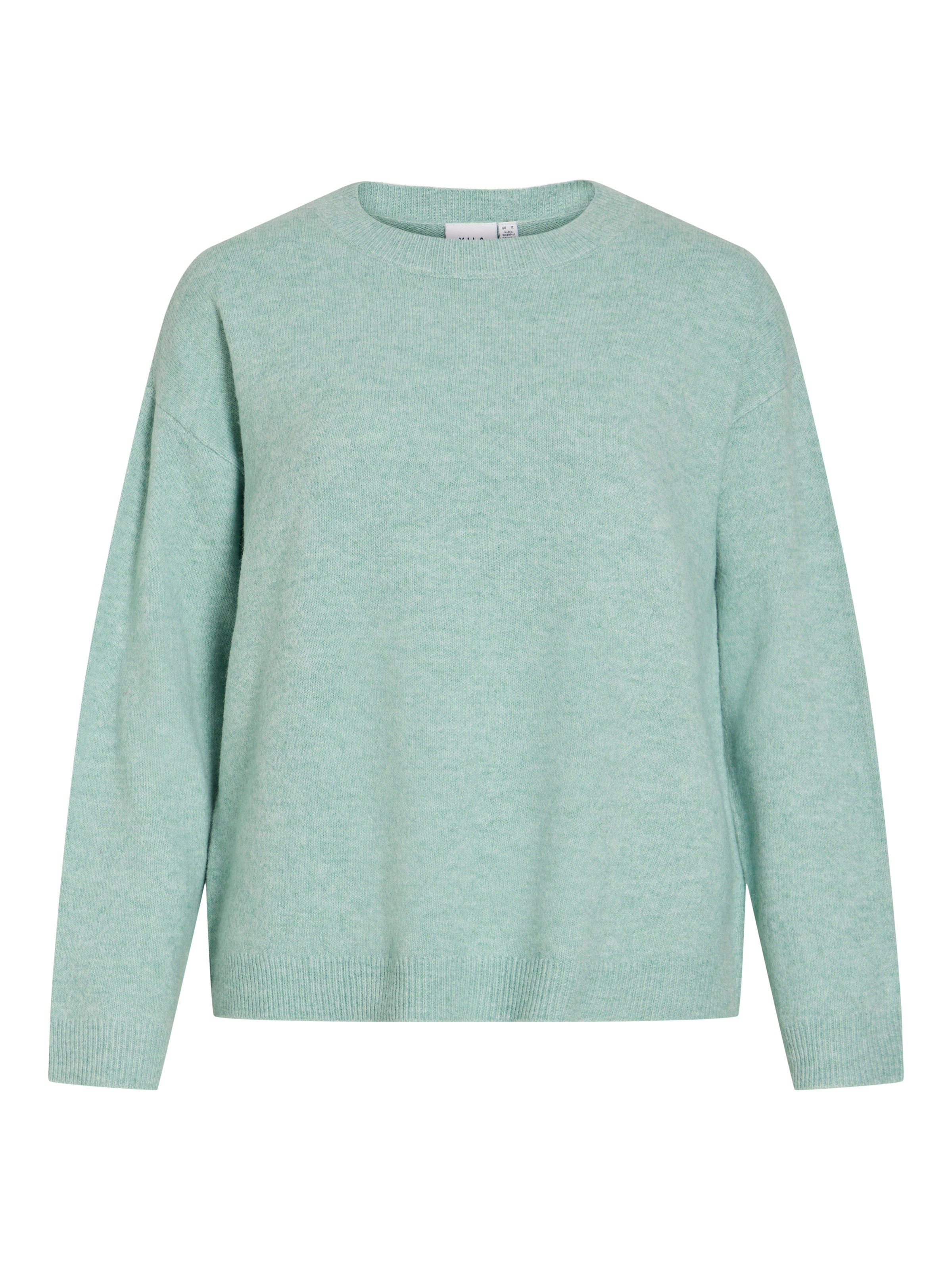 Vila Strickpullover »VILIGA L/S O-NECK KNIT TOP - NOOS« Materialmix, relaxed fit