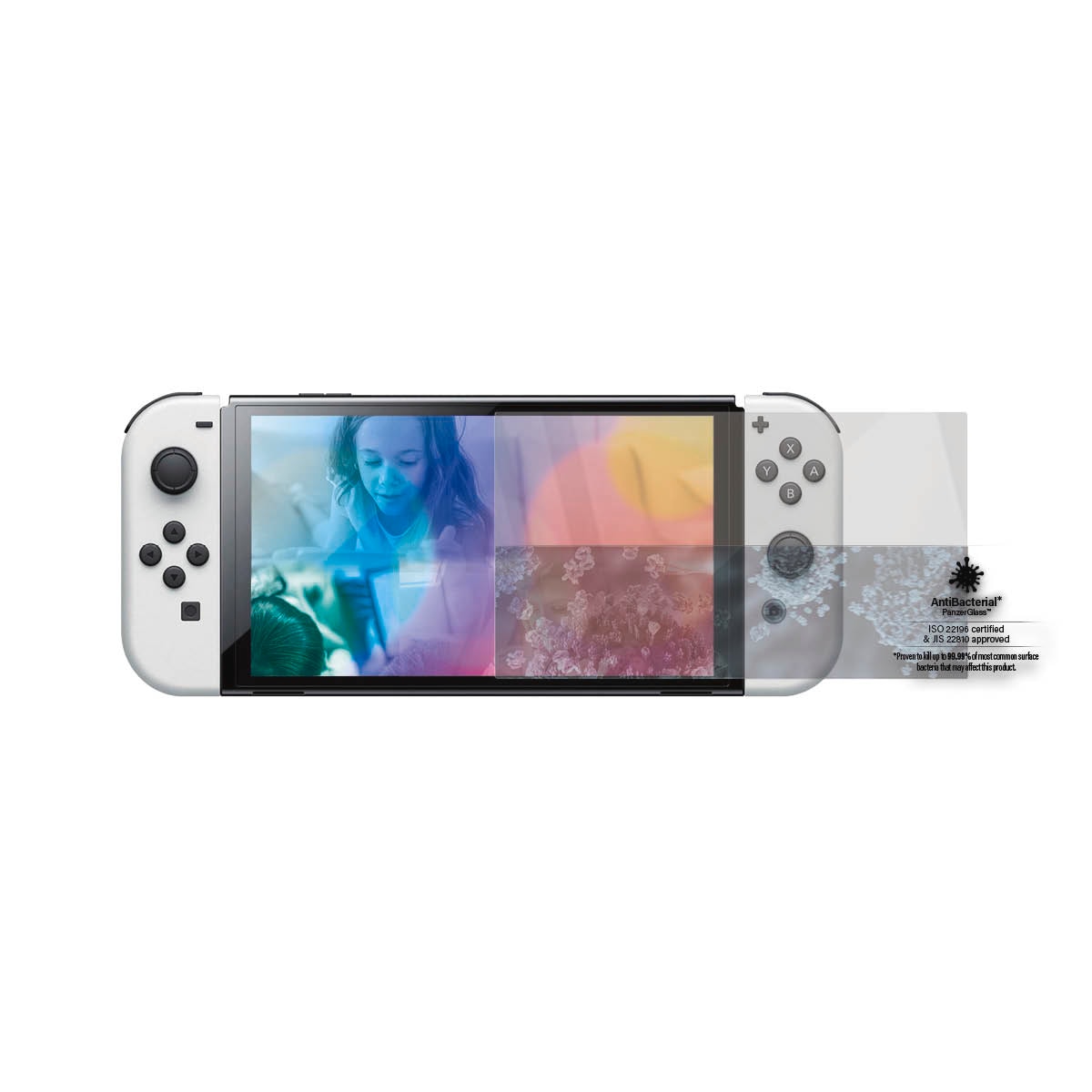 PanzerGlass Displayschutzglas »Screen Protector«, für Nintendo Switch, (1 St.), Bildschirmschutz, Displayschutzfolie,Einfach anbringen,kratz-&stoßfest