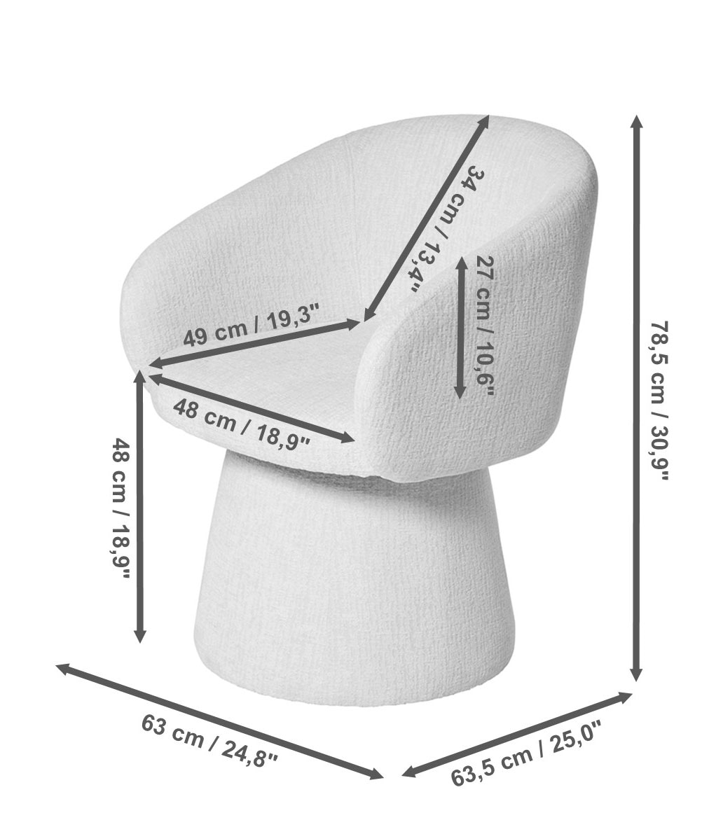 Jahnke Armlehnstuhl »DUKE TWIST« () 360° drehbar, gepolstert, mit Armlehnen, Kegelfuß mit Stoffbezug
