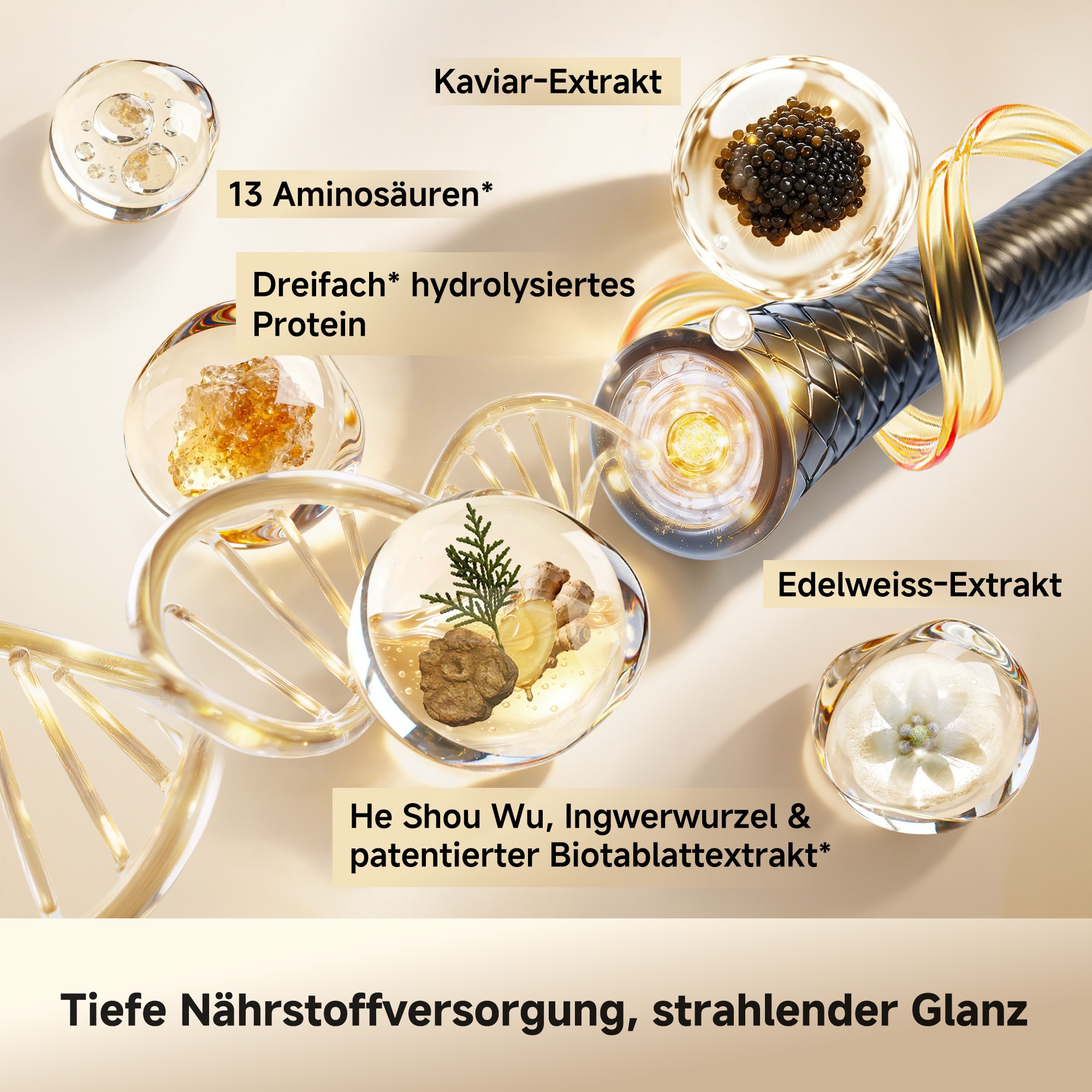 Dreame »Miracle Essence« 1.600 W 2 Aufsätze Essenz-Mikronebel, Rotlichtpflege, Anti-Frizz-Ionen
