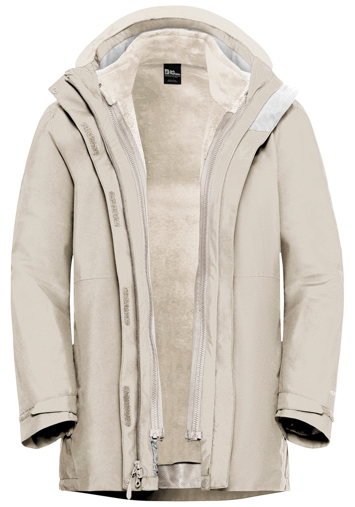 Jack Wolfskin 3-in-1-Funktionsjacke »ROTWAND 3IN1 JKT W«, mit Kapuze