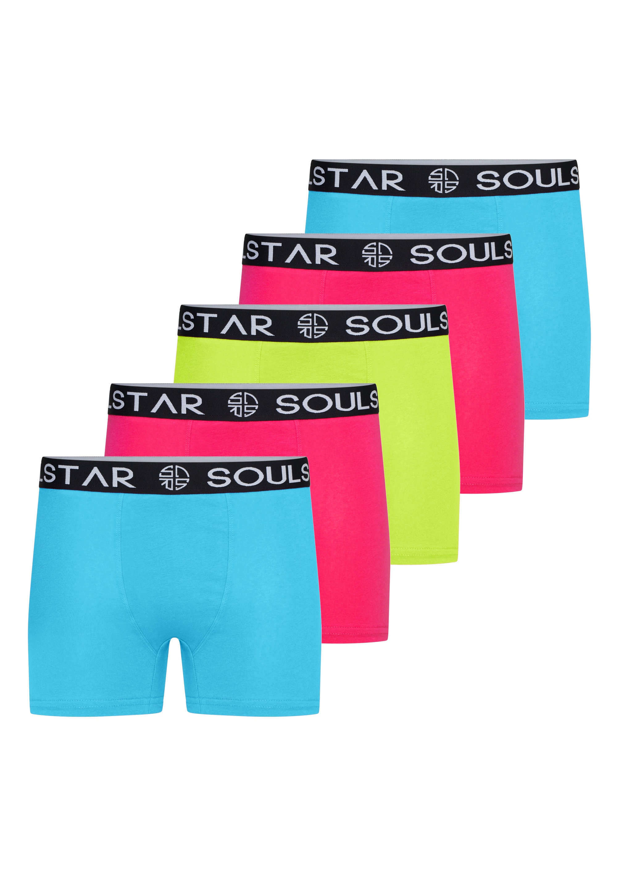 SOULSTAR Boxershorts »Basic Herren Unterhosen Unterwäsche Extra Weiches Material Männer« Packung, 5er-Pack, 5 Stk. Basic Herren Unterhosen Unterwäsche Extra Weiches Material Männer