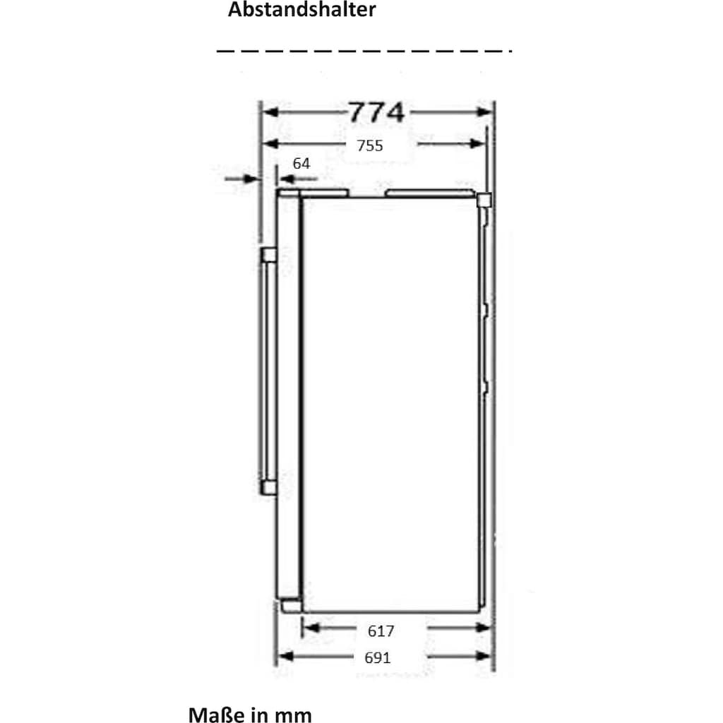 Hanseatic Side-by-Side »HSBS17990DI«, HSBS17990DI, 176,5 cm hoch, 89,7 cm breit