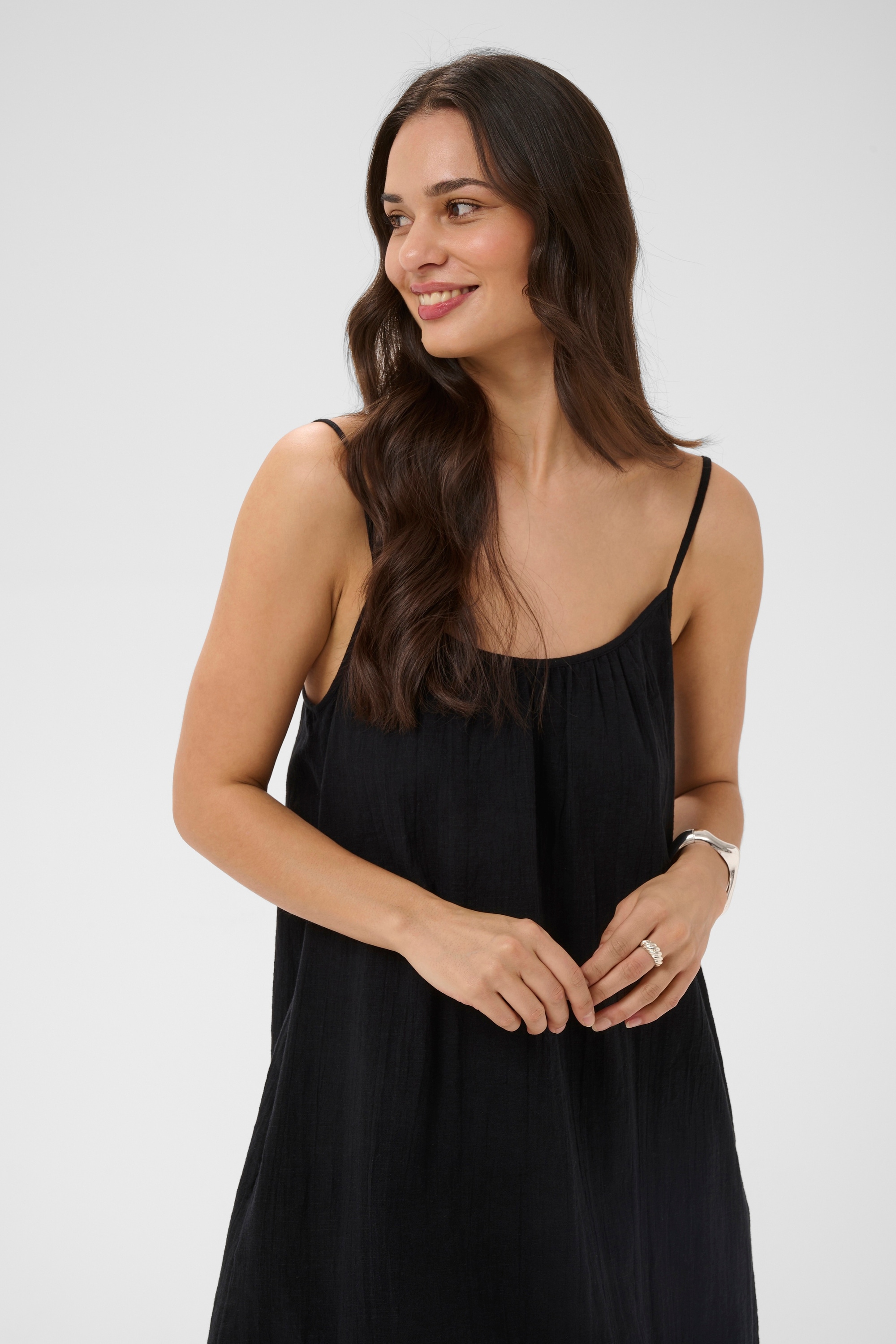 KAFFE Midikleid »Kleid KApauline«