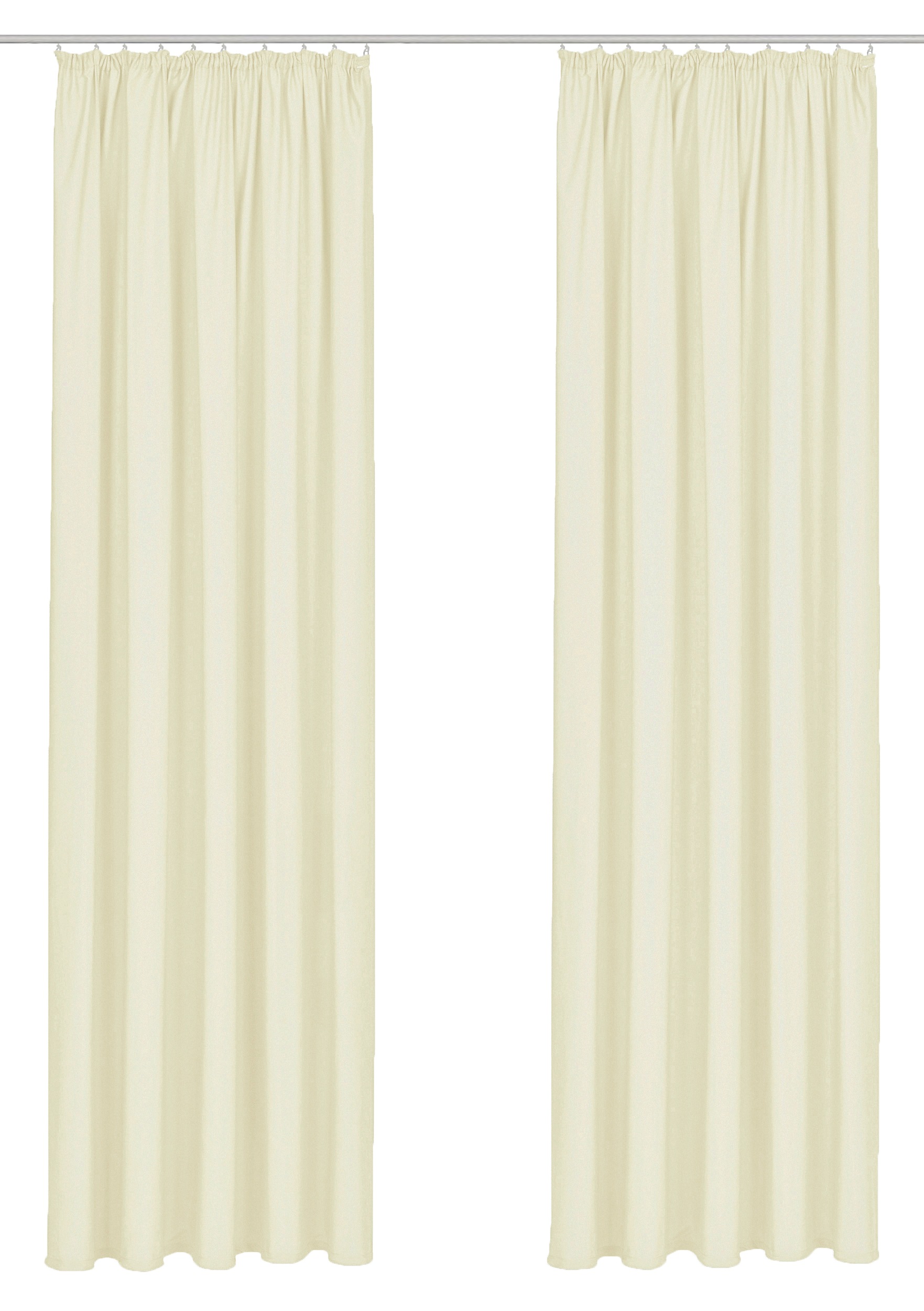Bruno Banani Vorhang »Lagan«, (2 St.), 2-er Set, gewebt, Microfaser, versch. Größen, einfarbig, Bestseller