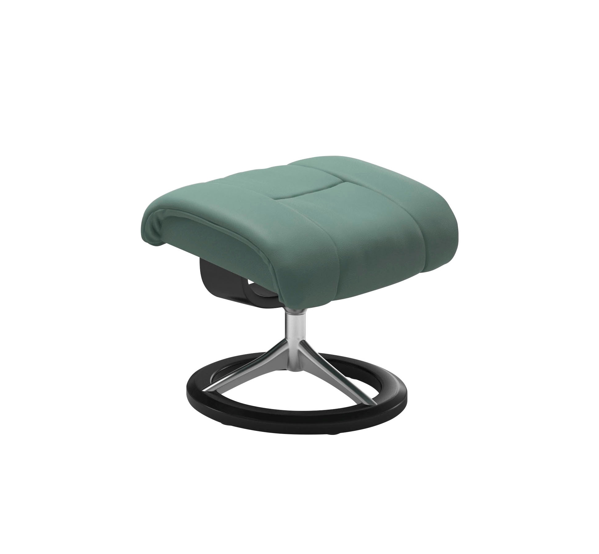 Stressless® Relaxsessel »Reno«, (Set, Relaxsessel mit Hocker), mit Hocker, mit Signature Base, Größe S, M & L, Gestell Schwarz