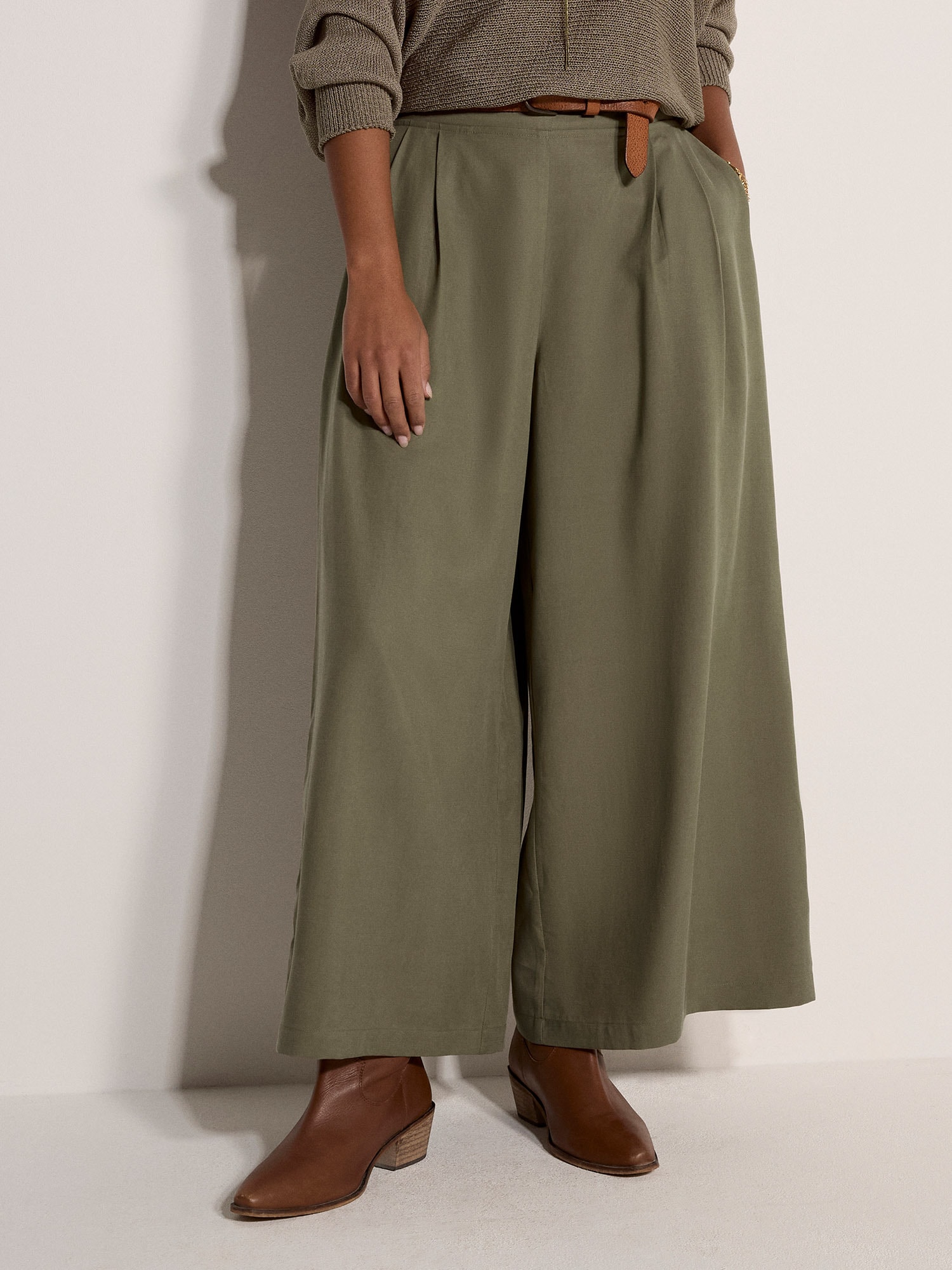 Apricot Wirkhose »Hose«  aus Slub-Leinen