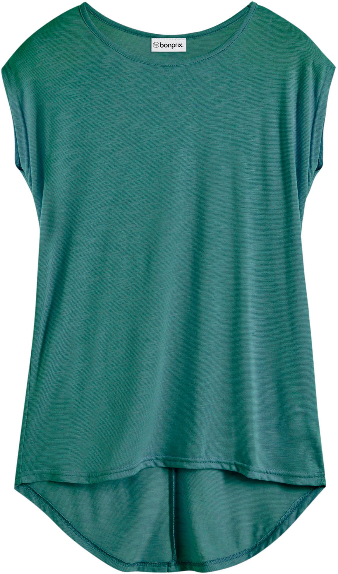 bonprix Longshirt »Longshirt aus Viskose-Mischung« lässige Passform, längeres Rückenteil, abgerundeter Saum