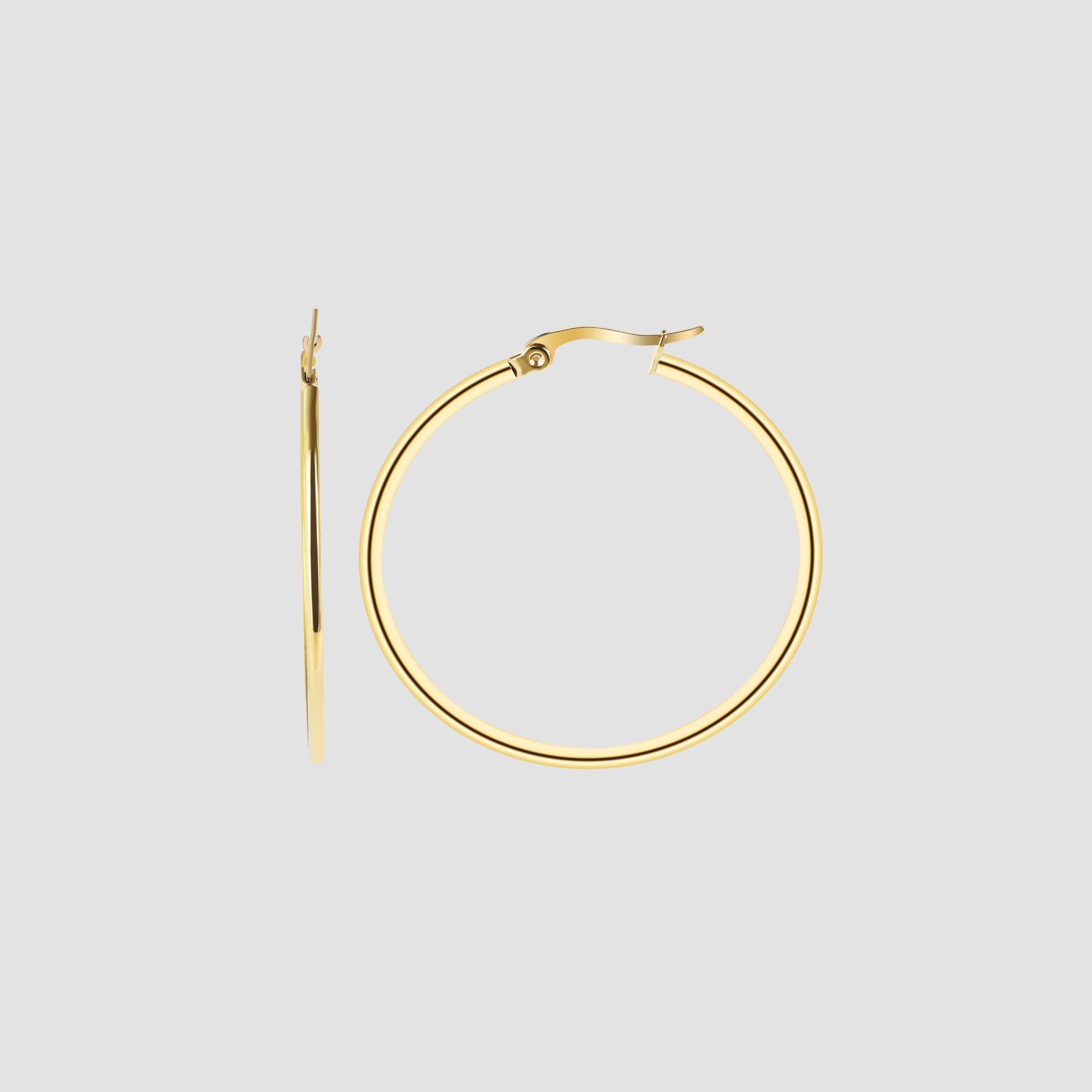 Adelia´s Paar Creolen »Damen Ohrringe ¿ Creole aus Edelstahl«