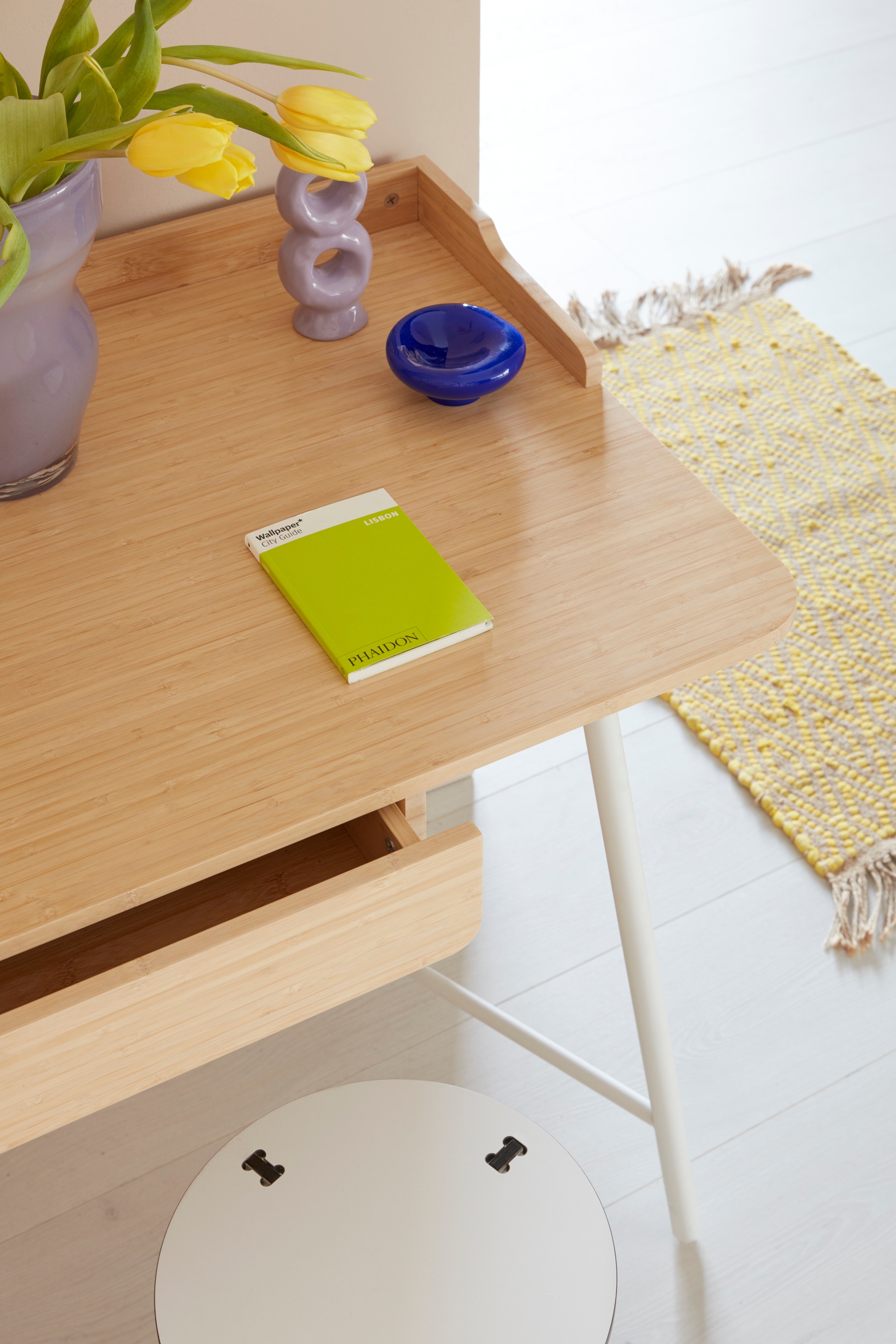 LeGer Home by Lena Gercke Schreibtisch »Sanja«, nachhaltig mit Bambus Tischplatte