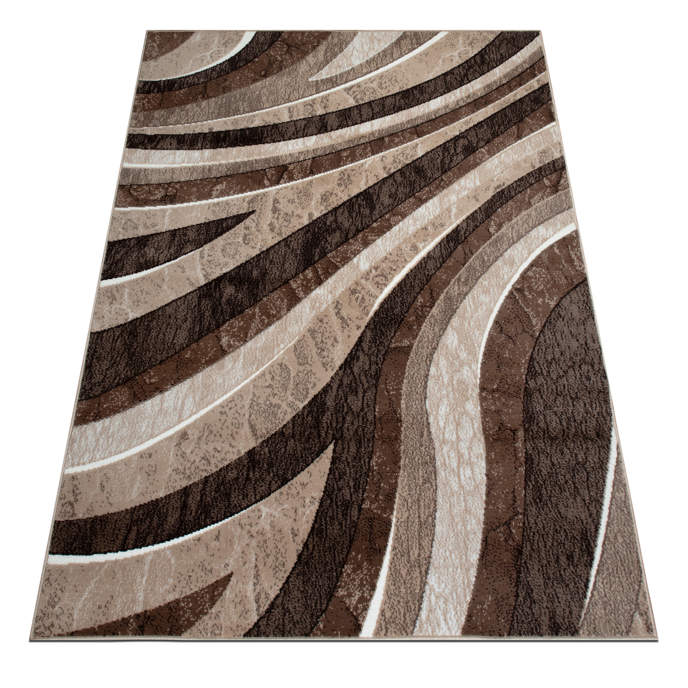 OTTO home Teppich »Livil, modernes Wellen-Design« rechteckig 8 mm Höhe 3D-Effekt, Kurzflor, Wohnzimmer, Esszimmer, Schlafzimmer