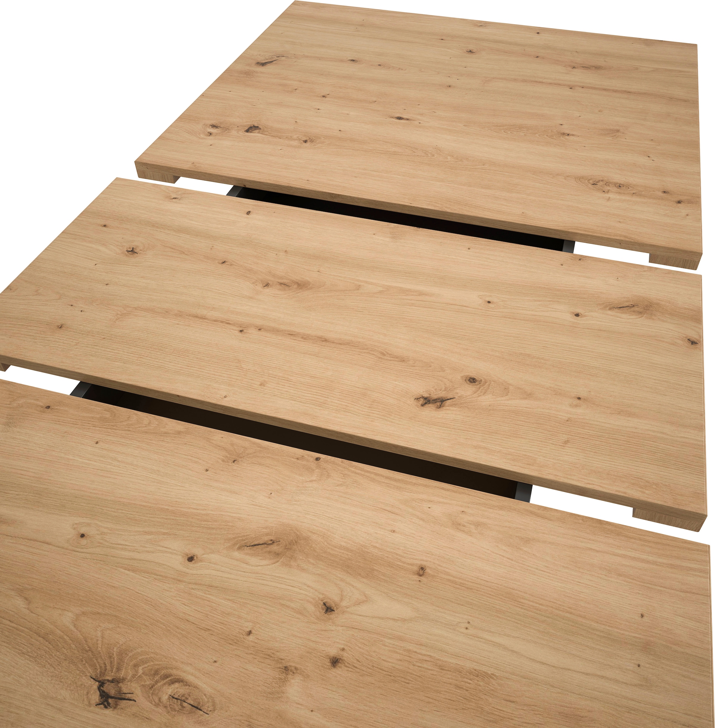 Home affaire Esstisch »Motus, ausziehbar 150 -190 cm, inklusive 40 cm Einlegeplatte« Set, 1 Stk. tlg. Säulengestell mit Bodenplatte, Tisch, Küchentisch, Esszimmer, Küche