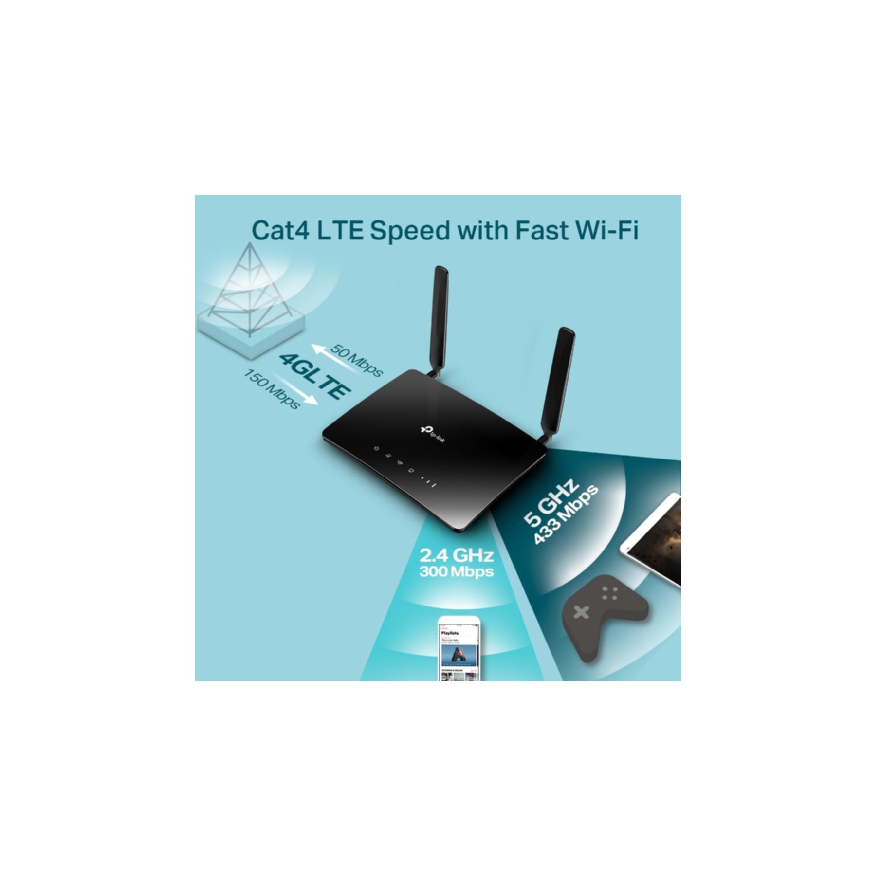 TP-Link WLAN-Router »AC750 Wireless Dual Band 4G LTE Router«