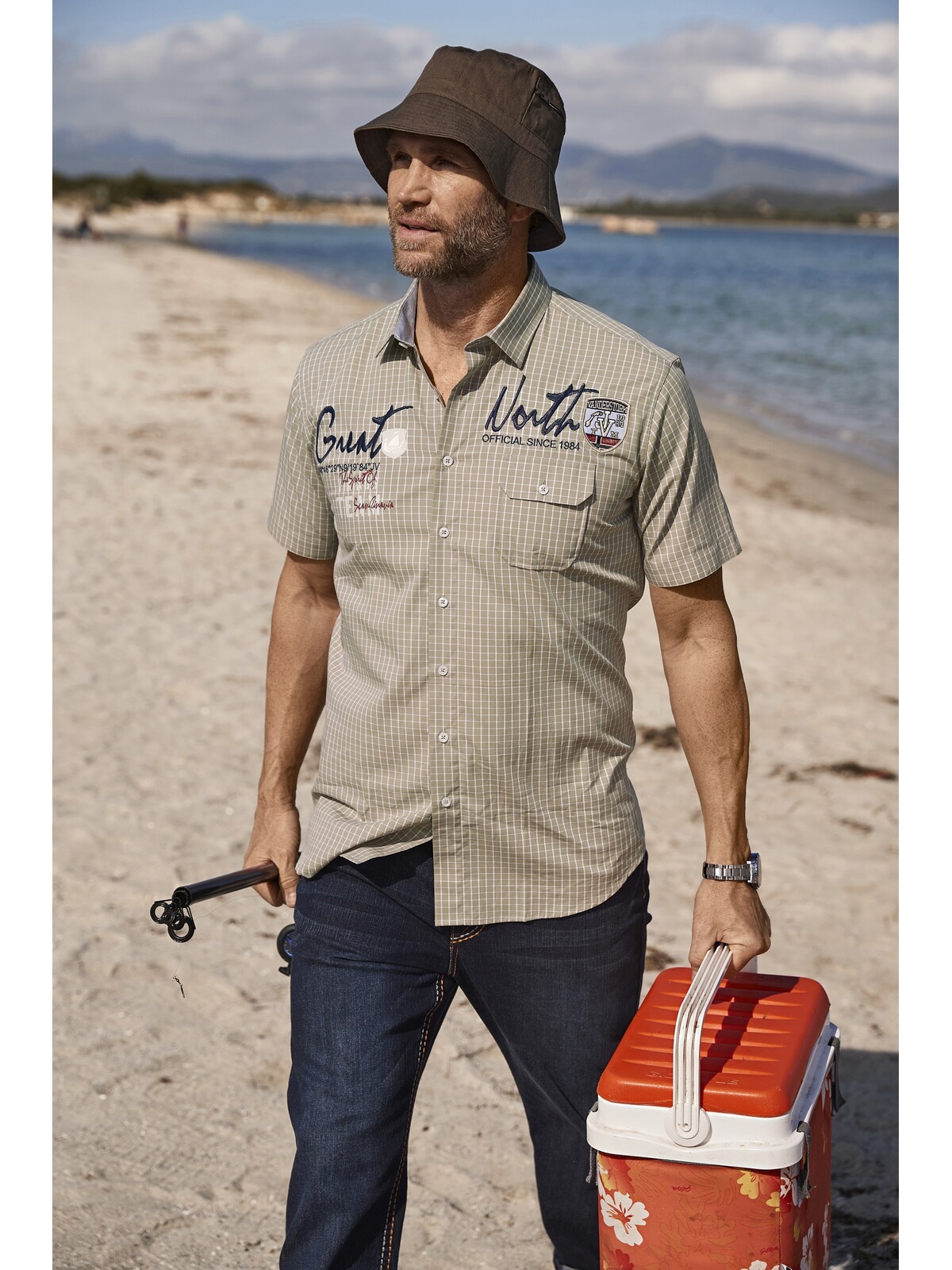 Jan Vanderstorm Karohemd »Kurzarmhemd AJULE«
