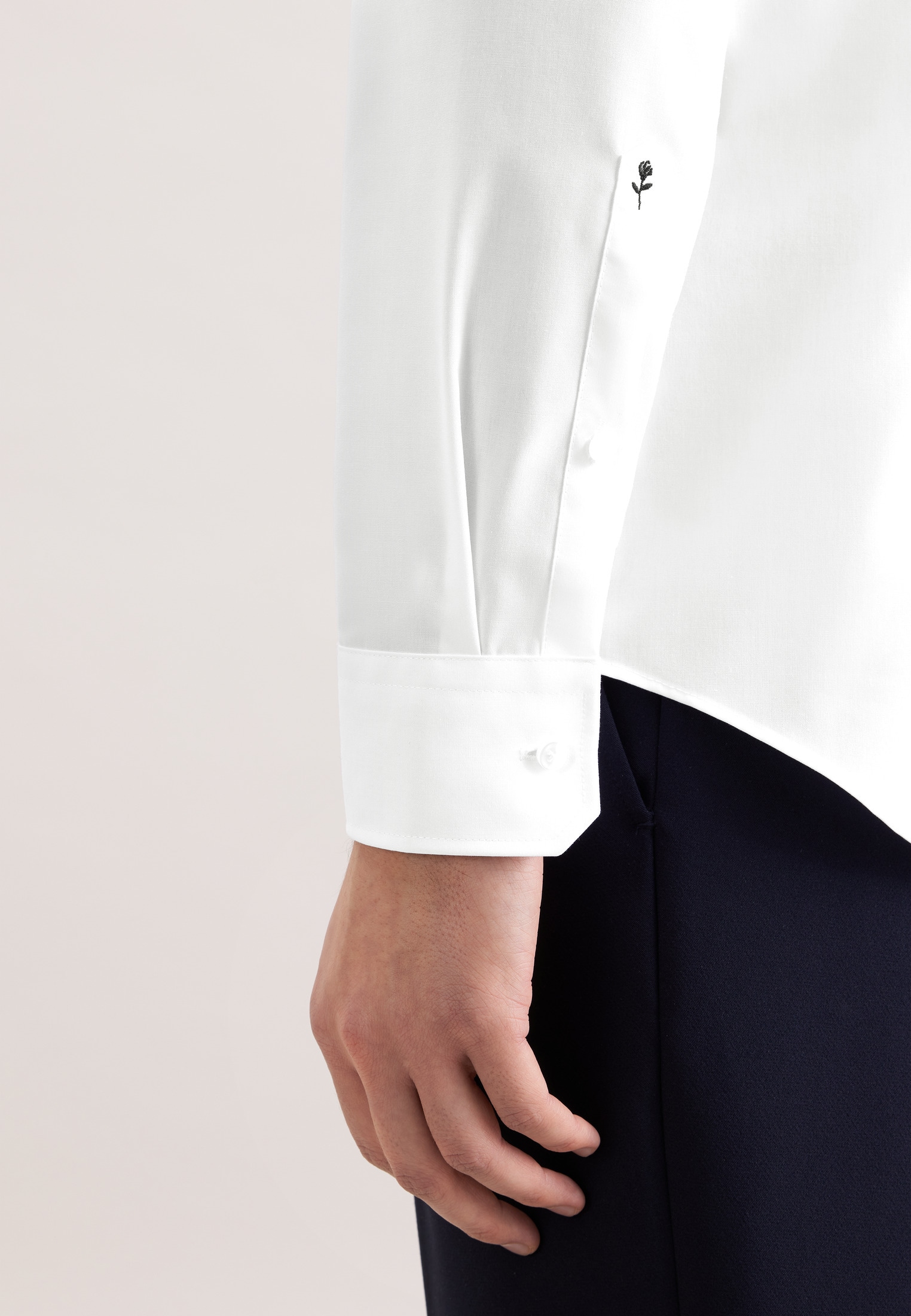 seidensticker Businesshemd »Schwarze Rose« Slim 1/1 Kentkragen Uni