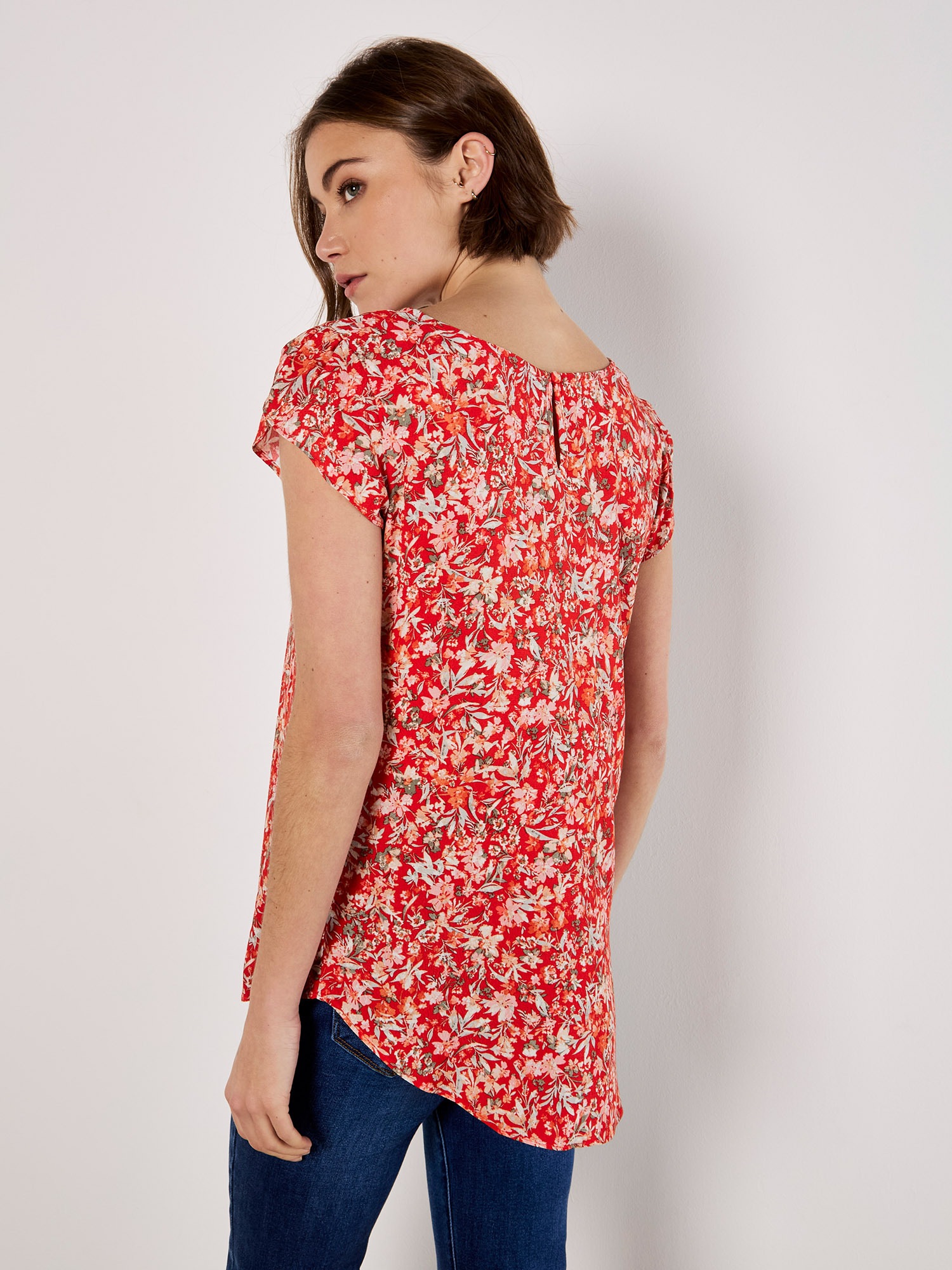Apricot Druckbluse »Bluse« mit Tulpenärmel