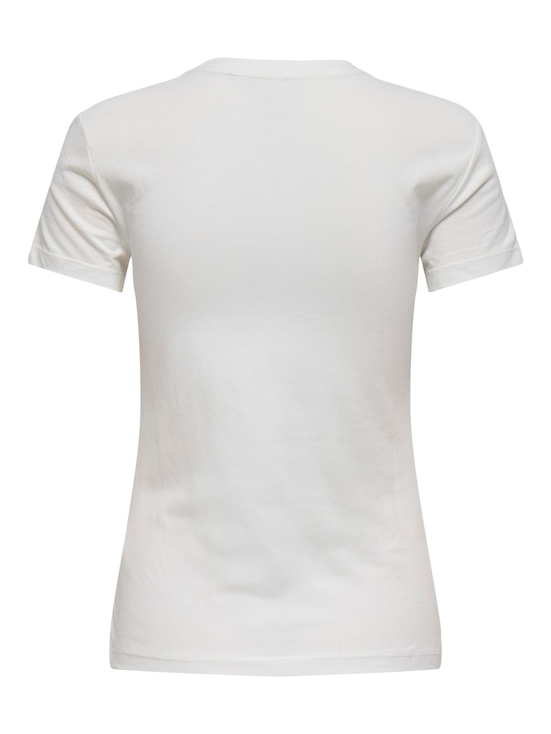 ONLY Kurzarmshirt »ONLVIBE LIFE S/S GLASSES TOP BOX JRS« Baumwolle, regular fit, Rundhals