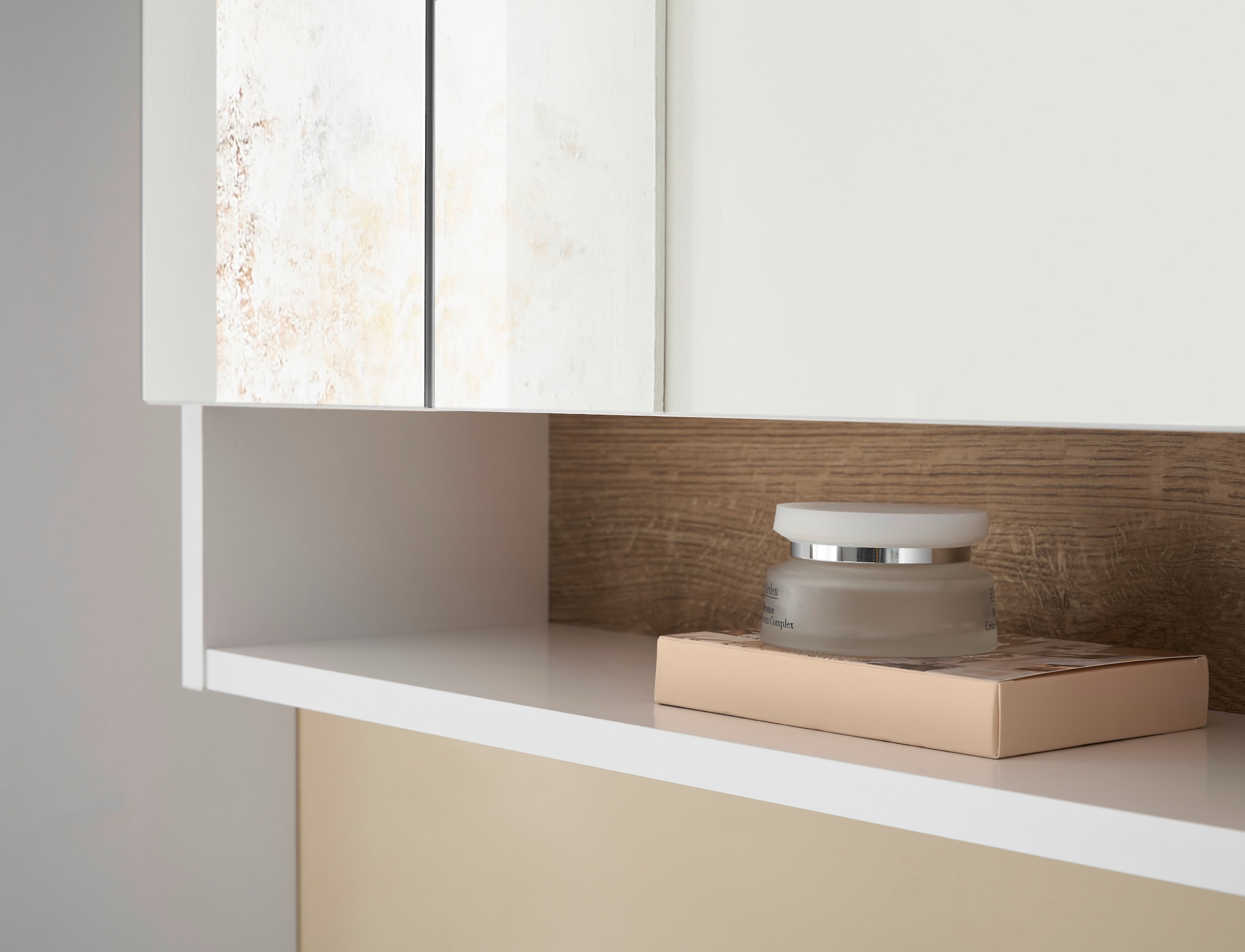 BASIC by Balculina Spiegelschrank »Denver Spiegelschrank, Badezimmerschrank BxHxT 60x75x22« 1 Stk. tlg. Breite 60 cm, Tür L/R montierbar, Softclose