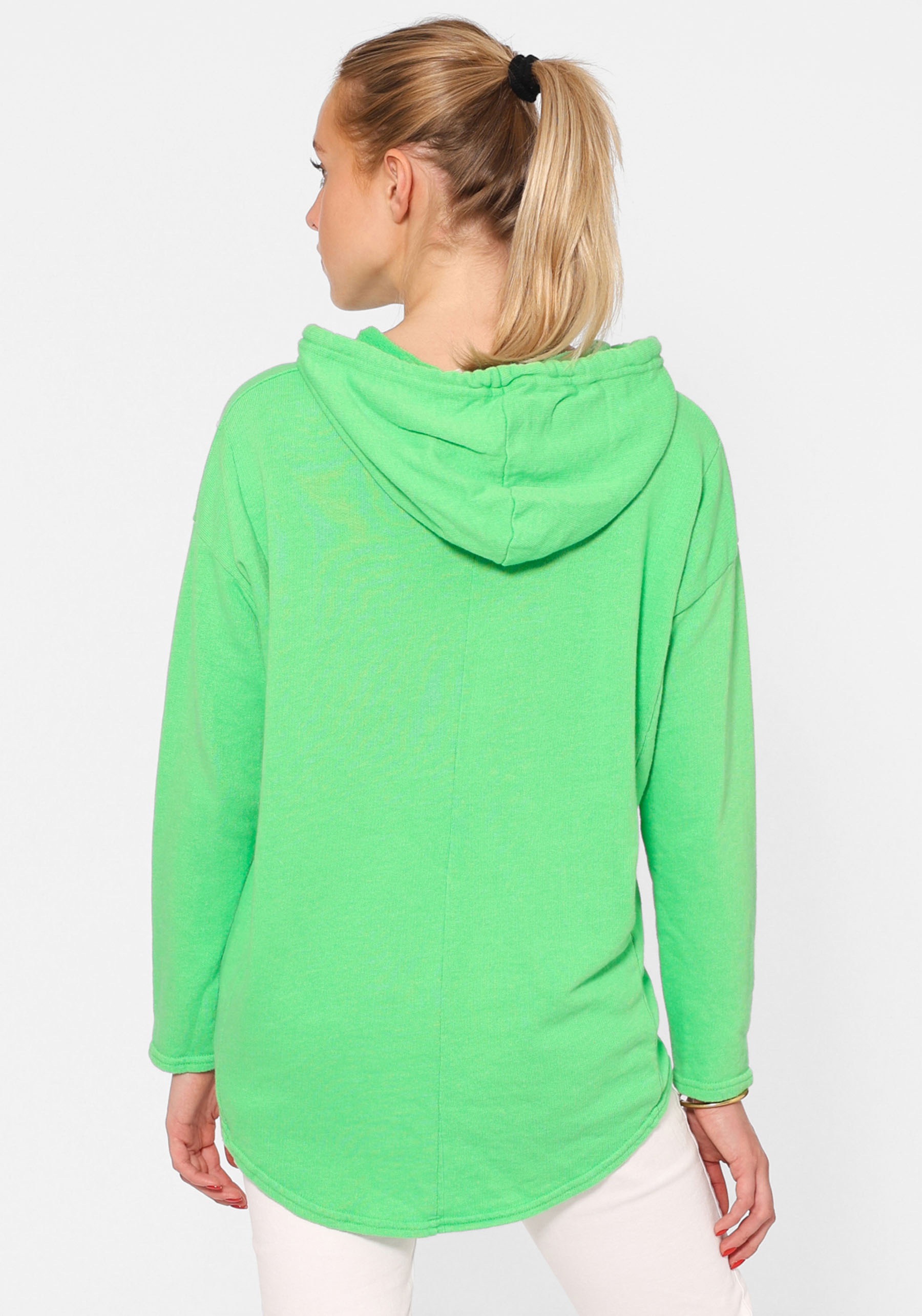 Zwillingsherz Hoodie »"Moin"«, Kapuze, Kordelzug, Langarm, maritimer Schriftzug