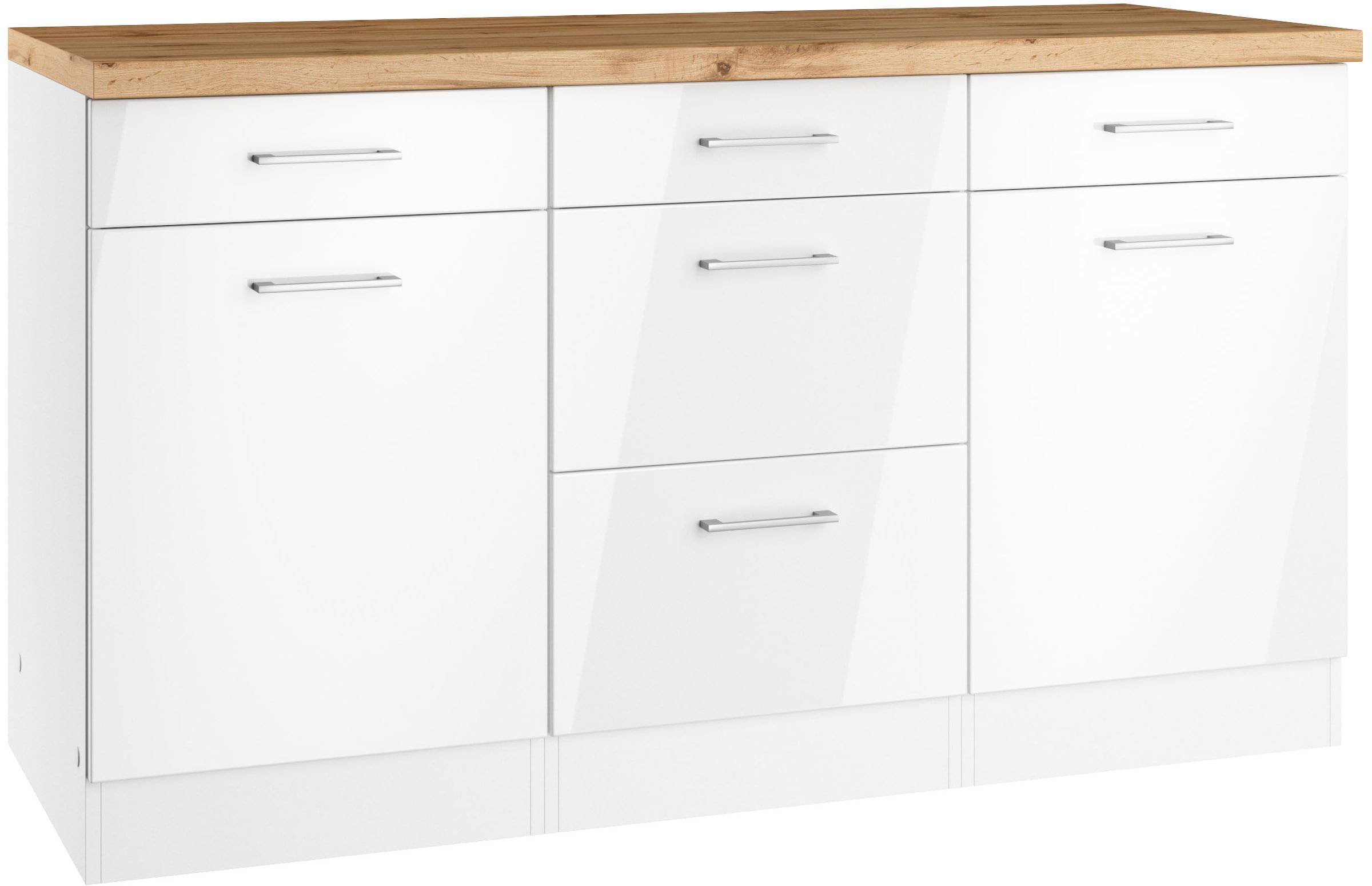 KOCHSTATION Unterschrank »KS-Milan« Unterschrank 150 cm, matte oder hochglänzende Fronten