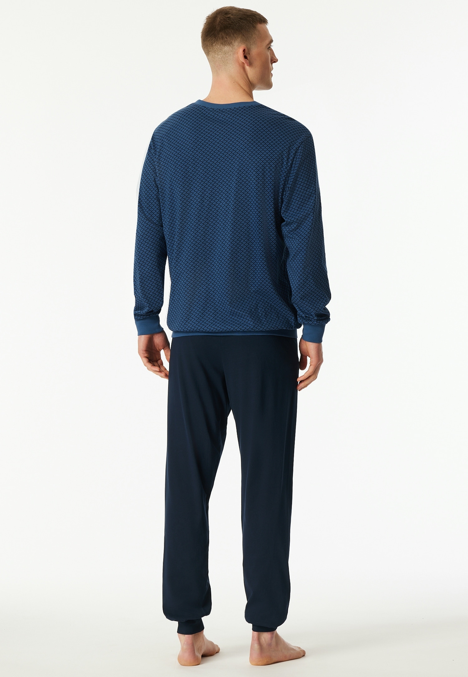 Schiesser Schlafanzug »Comfort Essentials« 2 tlg. mit angenehmen Bündchen