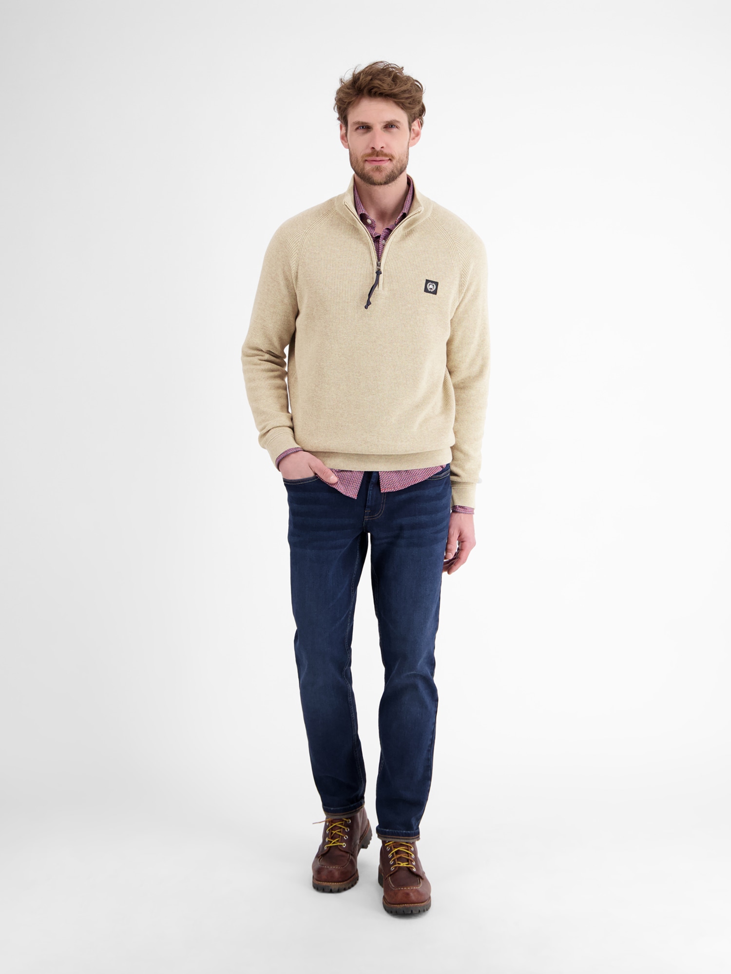 LERROS Strickpullover »Herren-Stricktroyer«