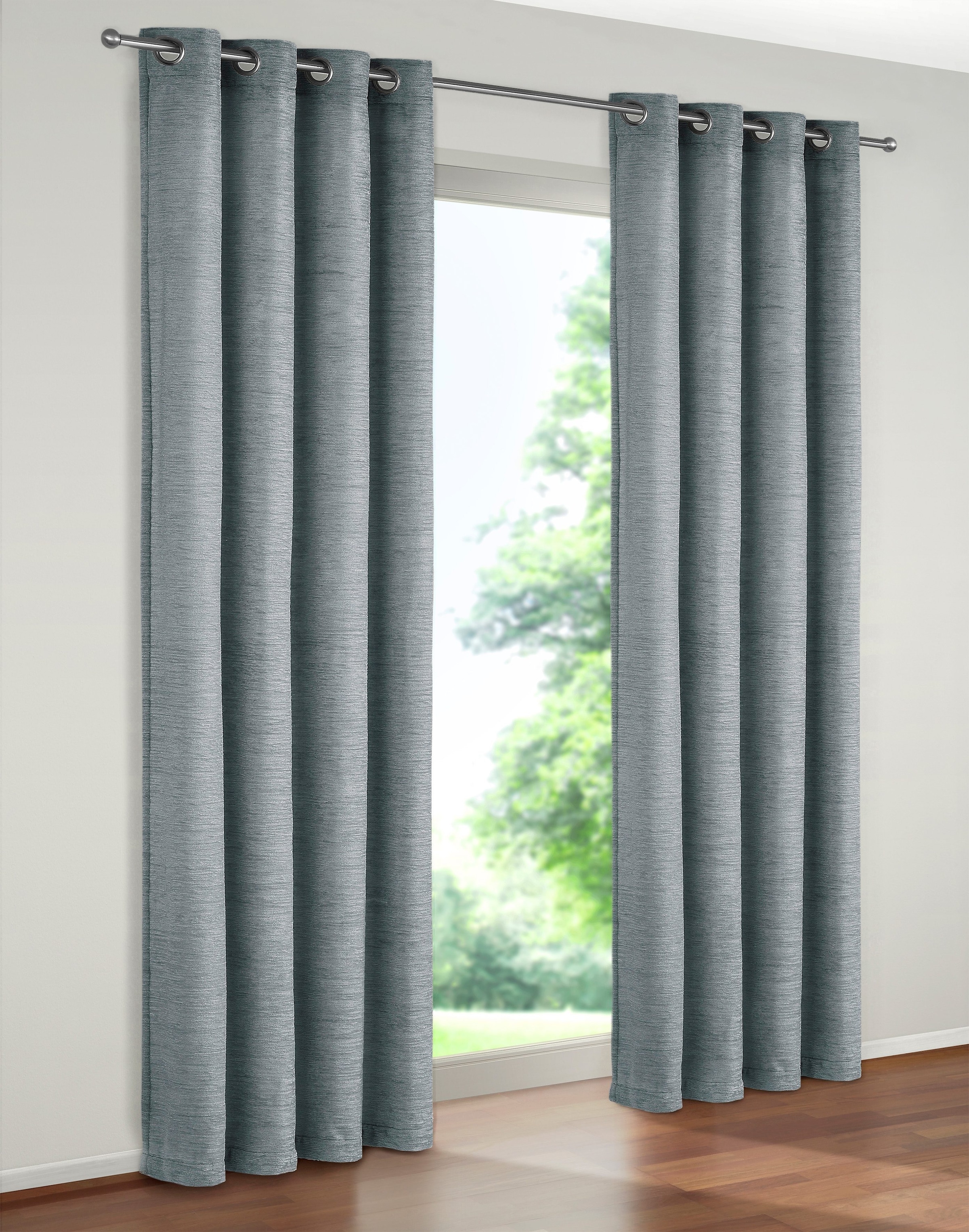 Wirth Vorhang »B-Holmsund« Ösen 1 Stk. tlg. in blau