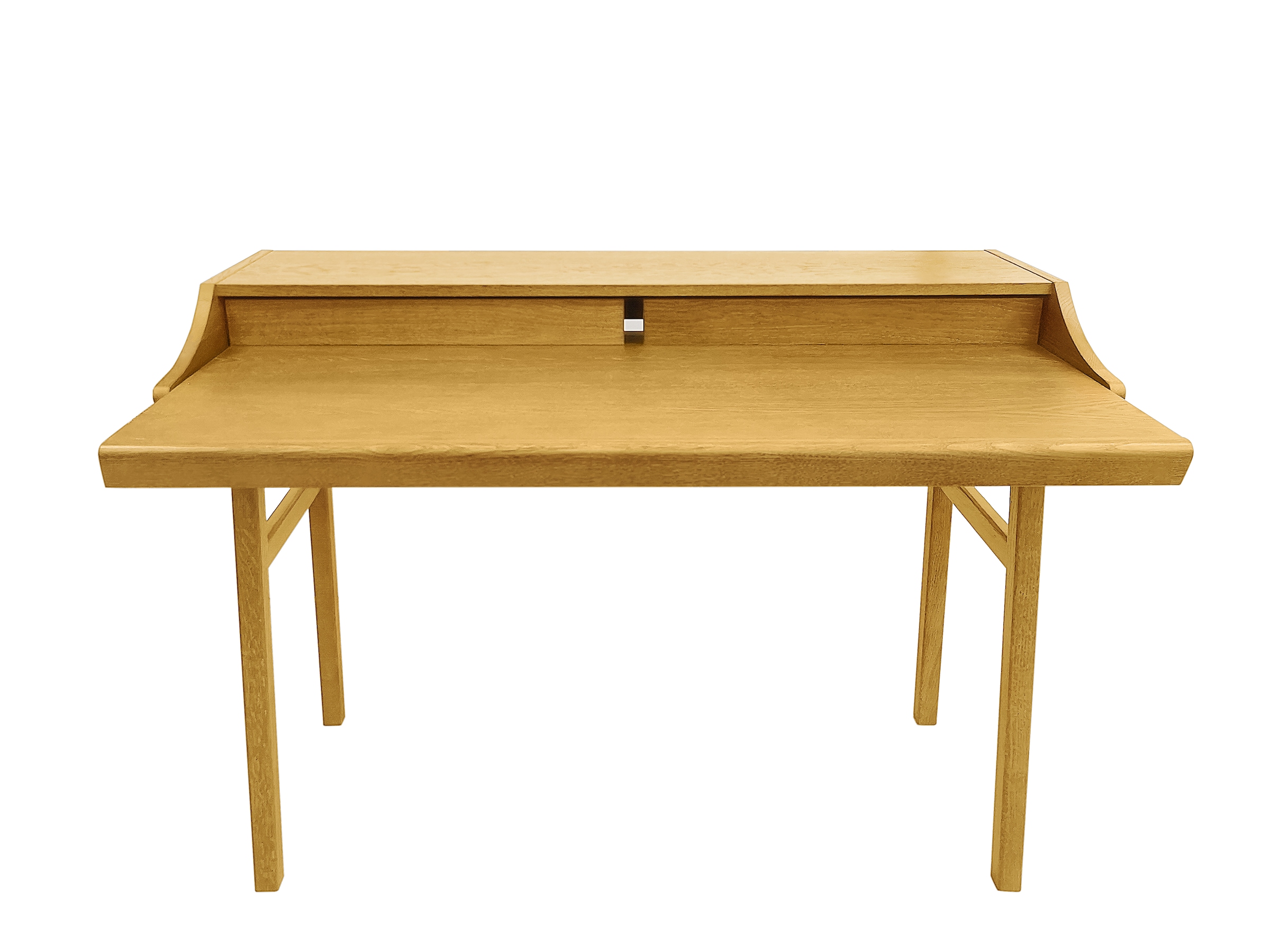 Woodman Schreibtisch »Carteret«, edles Holzfurnier aus Eiche, Gestell Massivholz, Breite 115 cm