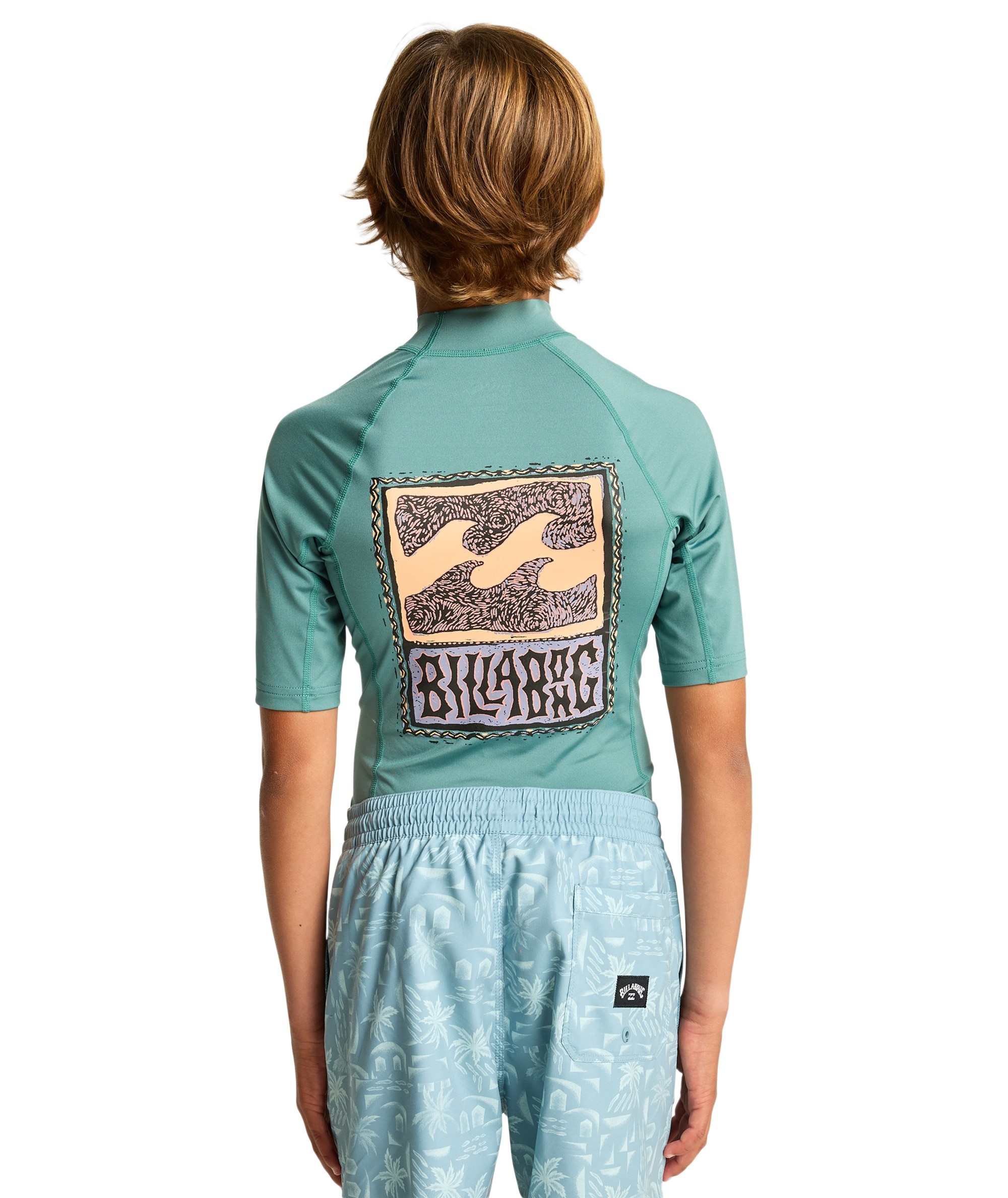 Billabong Strandshirt »RE ISHORT SLEEVEUE SHORT SLEEVE BOY« für Kinder und Jugendliche, sportlicher Stil, kurze Ärmel