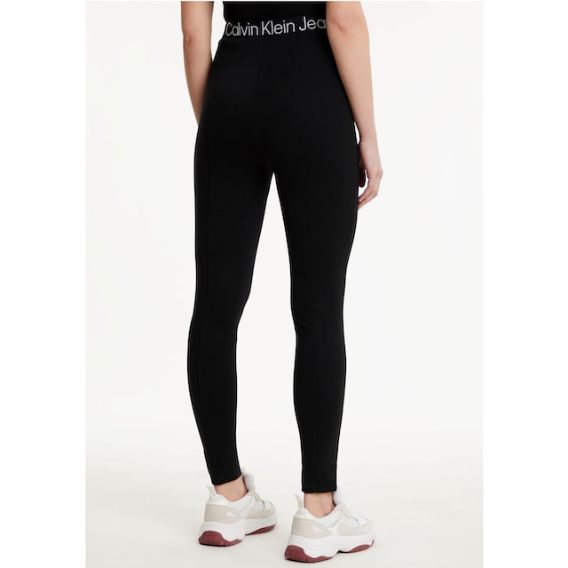 Calvin Klein Jeans Leggings »HIGH RISE MILANO LEGGINGS«, mit Logoschriftzug  am Bund im OTTO Online Shop