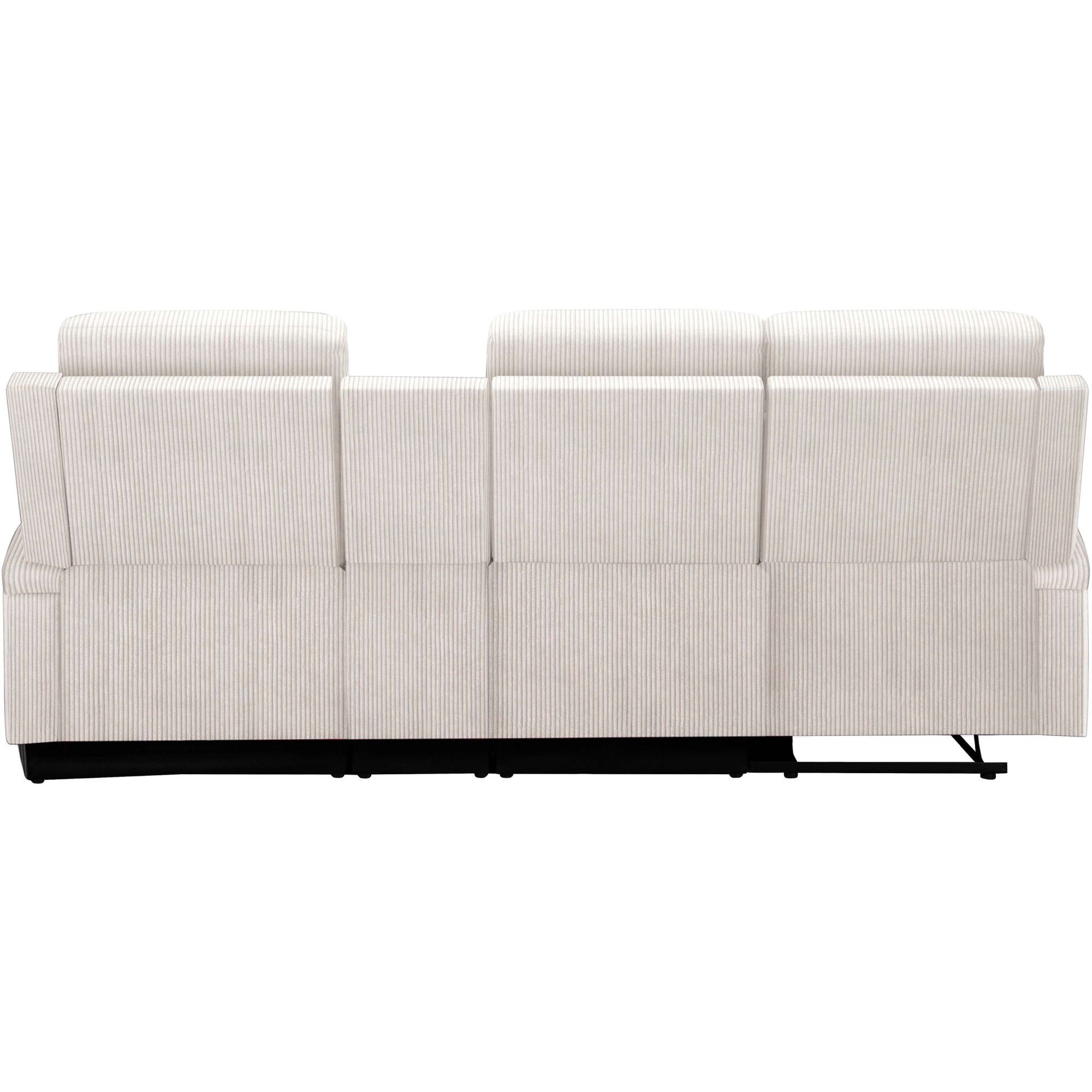 Home affaire Ecksofa »NAPORI Multimediasofa, 3er Kinosessel XXL, L-Form, Cord«, Kinosofa mit Relaxfunktion, Getränkehalter, Staufach und Staukasten