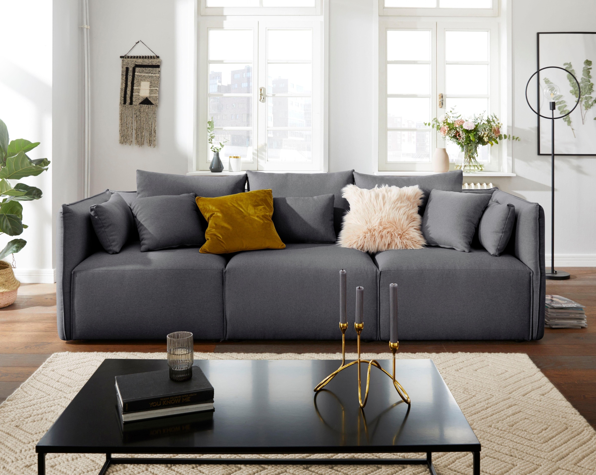 andas 3-Sitzer »Nöre« 3 Teile, in vielen Bezugsqualitäten und Farben s. auch "Nöre"