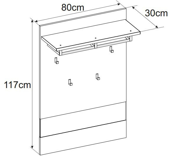 Innostyle Garderoben-Set »MEMPHIS«, (Komplett-Set, 5 St.)