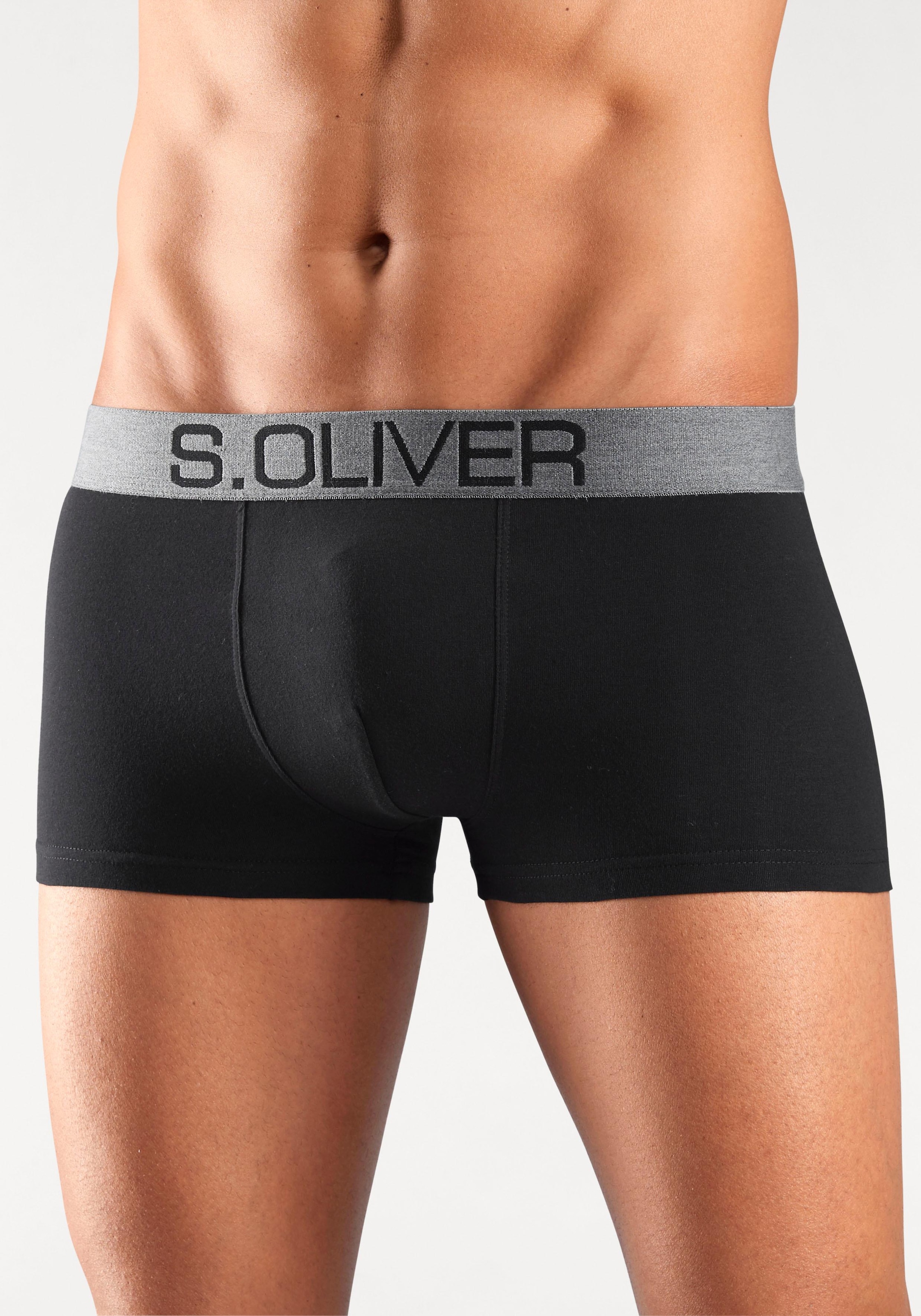 s.Oliver Hipster, (Packung, 4 St.), Boxershorts für Herren aus Baumwoll-Mix