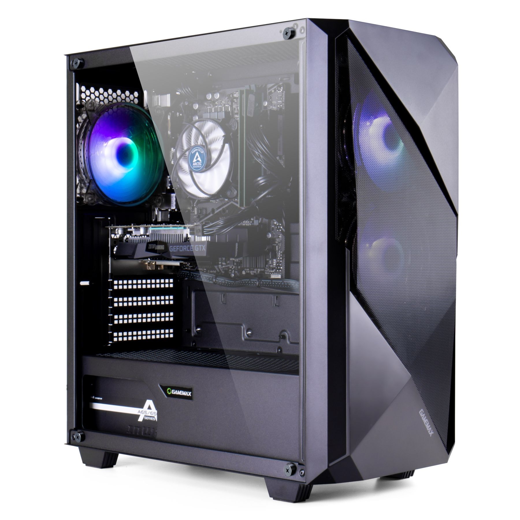 GAMEMAX Gaming-PC-Komplettsystem »GigaDeal Striker 2770 AMD Ryzen 7 9700X 32GB DDR5 1TB SSD RTX 5060Ti« 32 ″ AMD Ryzen 7 GeForce RTX™ 5060 Ti 32 GB RAM 1.000 GB SSD Windows 11, DDR5 RAM + Gigabyte GS32QCA LED-Monitor Curved