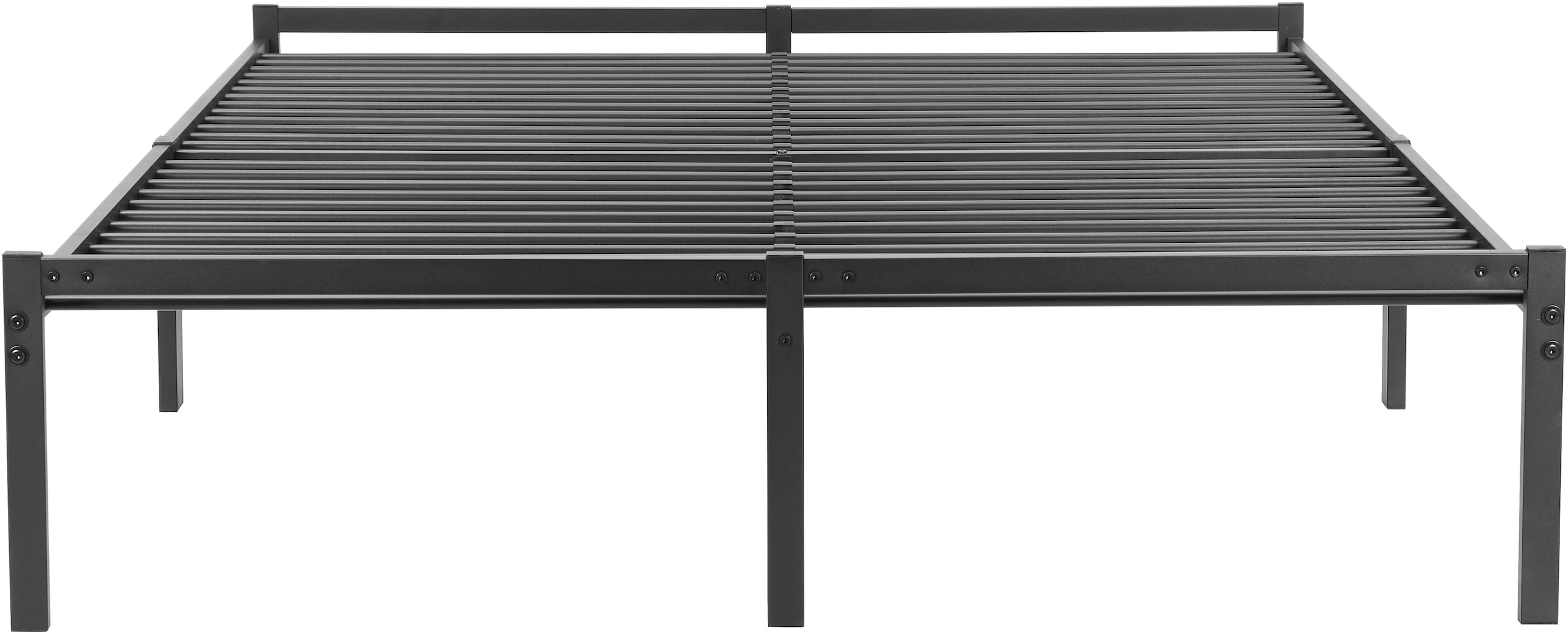 INOSIGN Metallbett »LIST Bett Bettgestell Bettrahmen Einzelbett Doppelbett«, (Stahlbett schwarz in TOP Qualität und 4 Breiten), Bett mit 26 Lattenroste zum Schutz der Matratze Bestseller