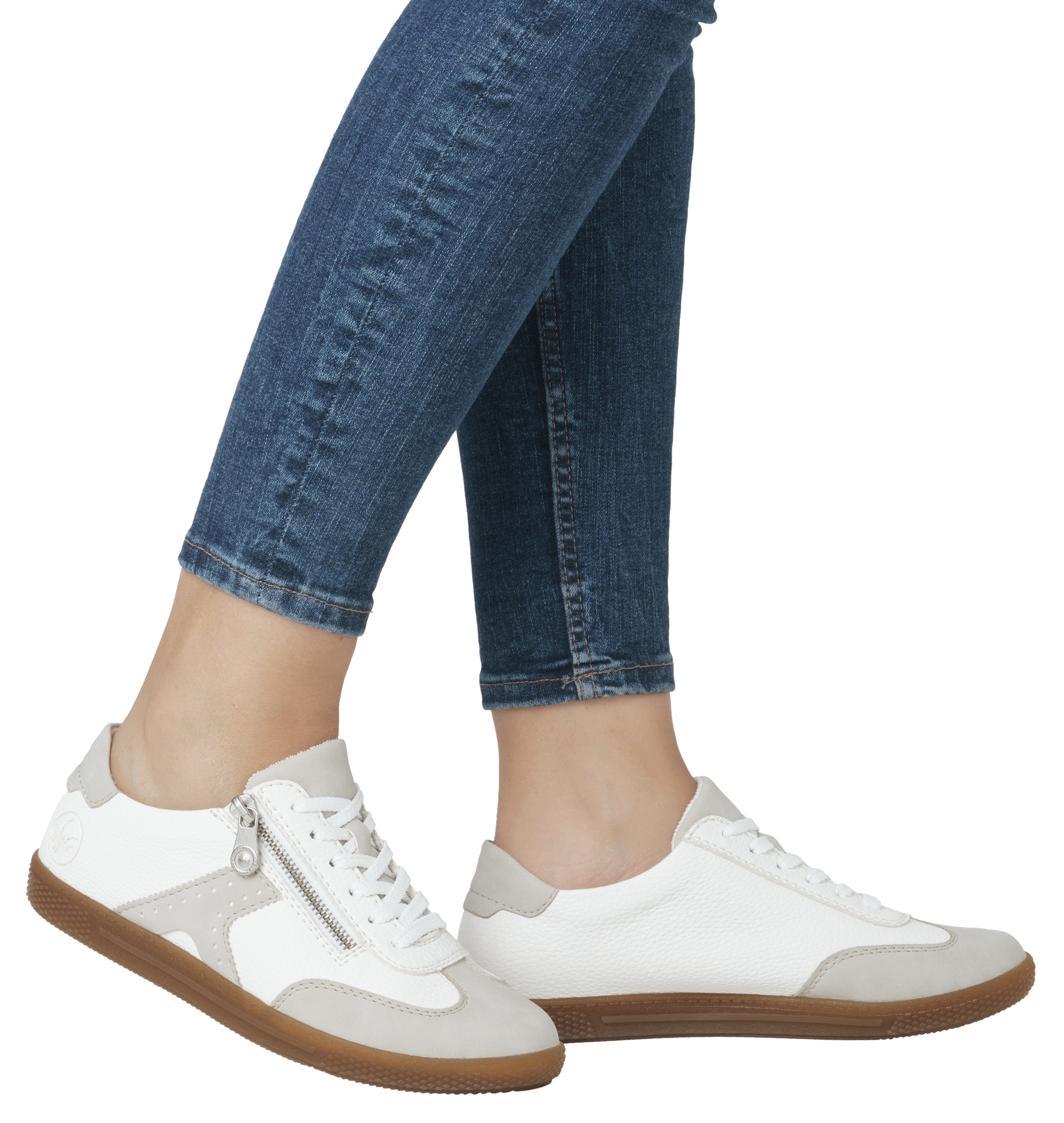 Rieker Sneaker, Halbschuh, Freizeitschuh, Schnürschuh mit Reißverschluss