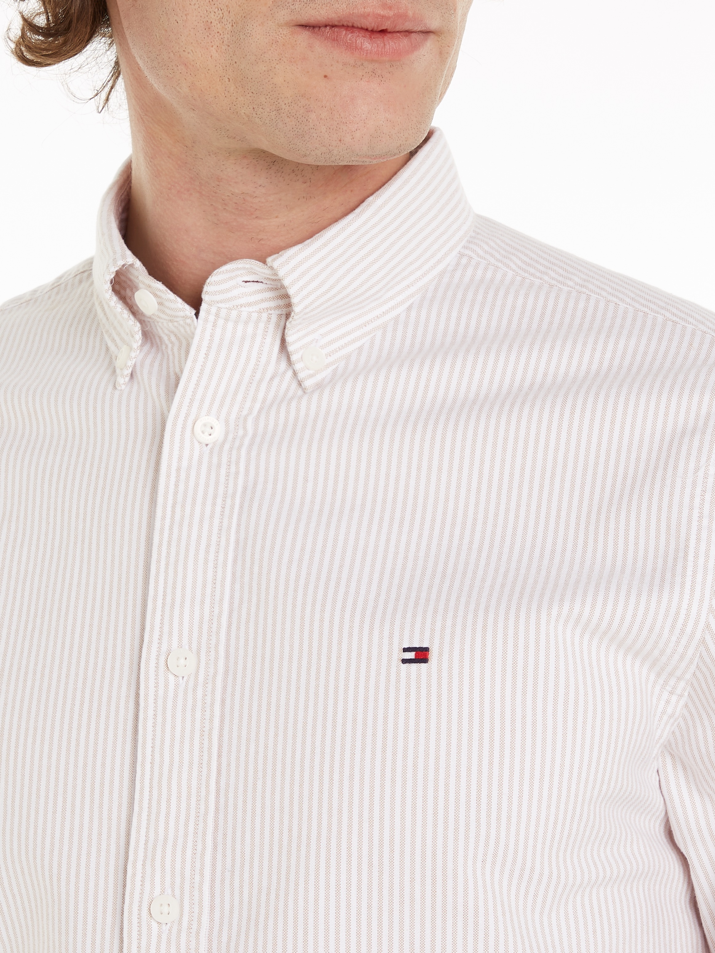 Tommy Hilfiger Langarmhemd »HERITAGE OXFORD STRIPE RF SHIRT«