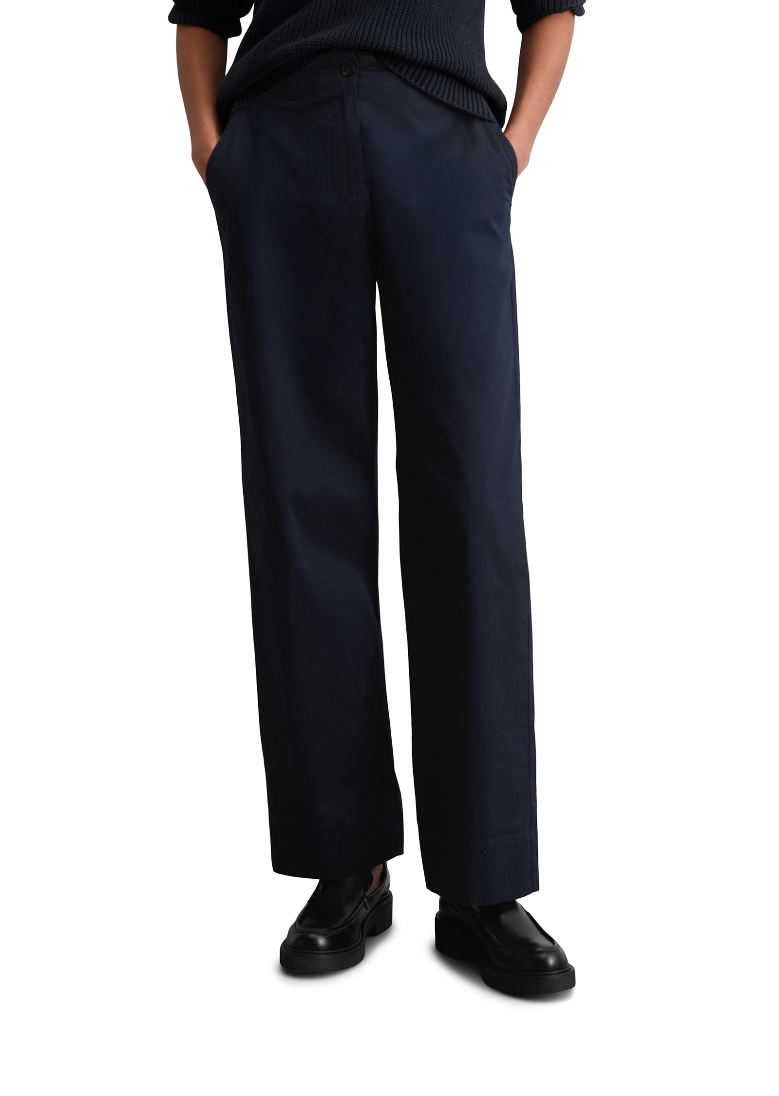 Marc O'Polo Chinohose »Lande«  weit, aus stretchigem Organic Cotton-Twill